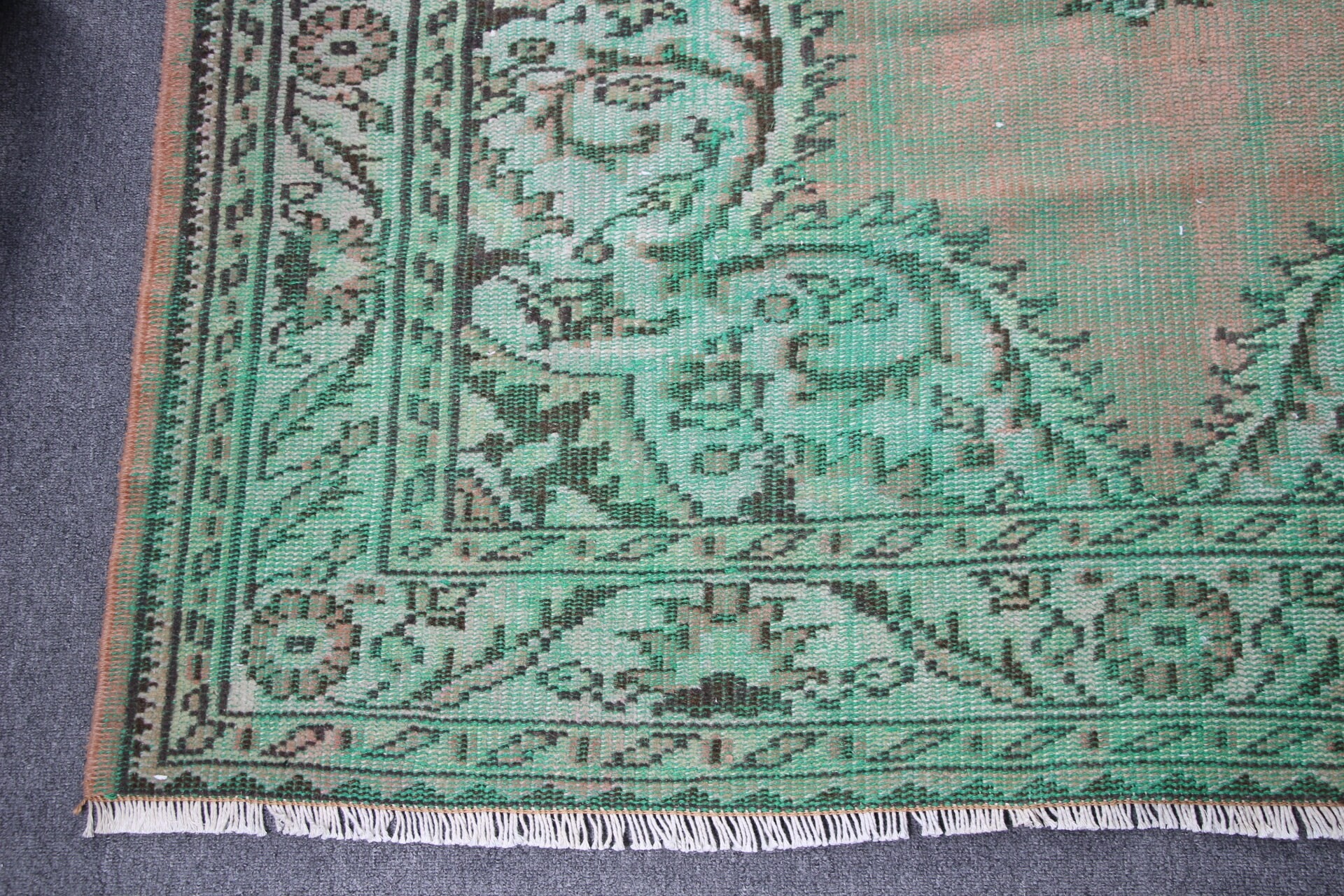 Green Oushak Rug, 4.7x7.8 ft Area Rugs, Rugs for Indoor, Vintage Rugs, Flatweave Rug, Indoor Rugs, Turkish Rug, Antique Rug, Anatolian Rug