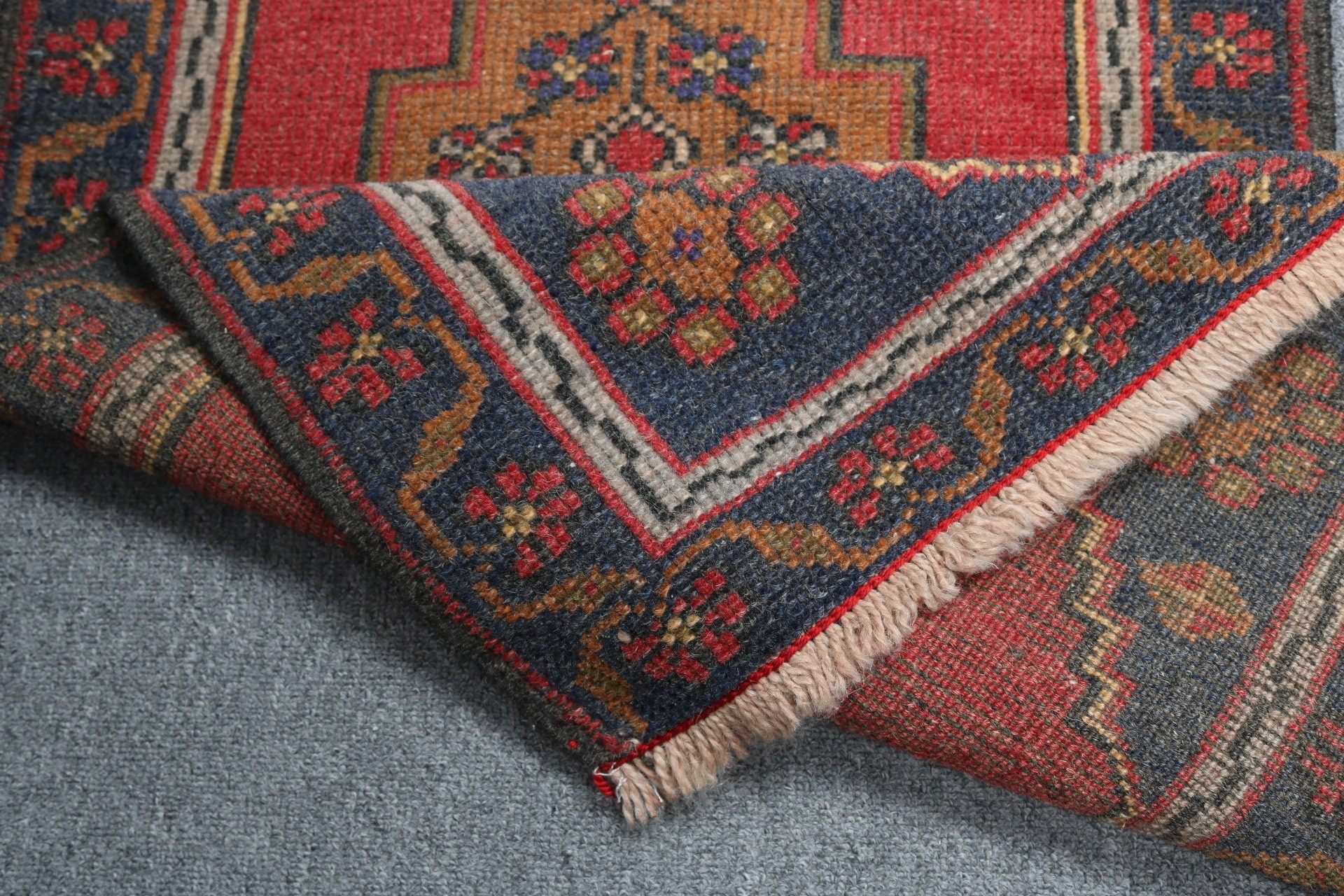 Türk Halıları, Açıklama Halıları, Vintage Halı, Boho Halı, 1,8x3,4 ft Küçük Halılar, Giriş Halısı, Duvara Asılı Halılar, Mutfak Halıları, Kırmızı Oryantal Halı