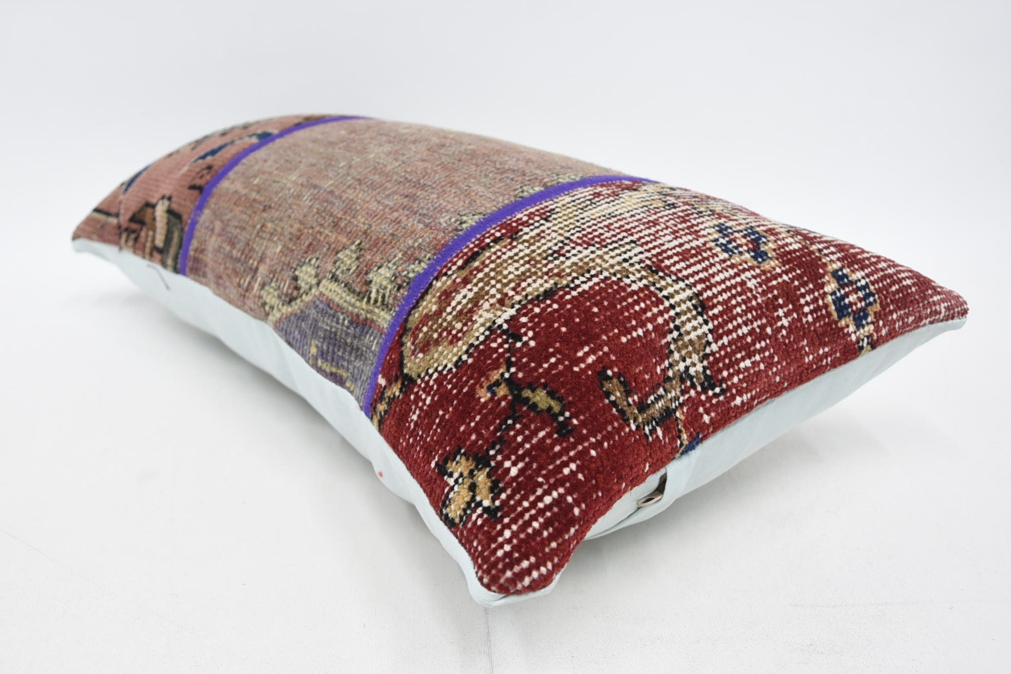 Destek Yastık Kılıfı, Rahat Kırlent Kılıfı, Boho Yastık, 12"x24" Kahverengi Yastık, Kilim Yastık, Kanepe Yastık