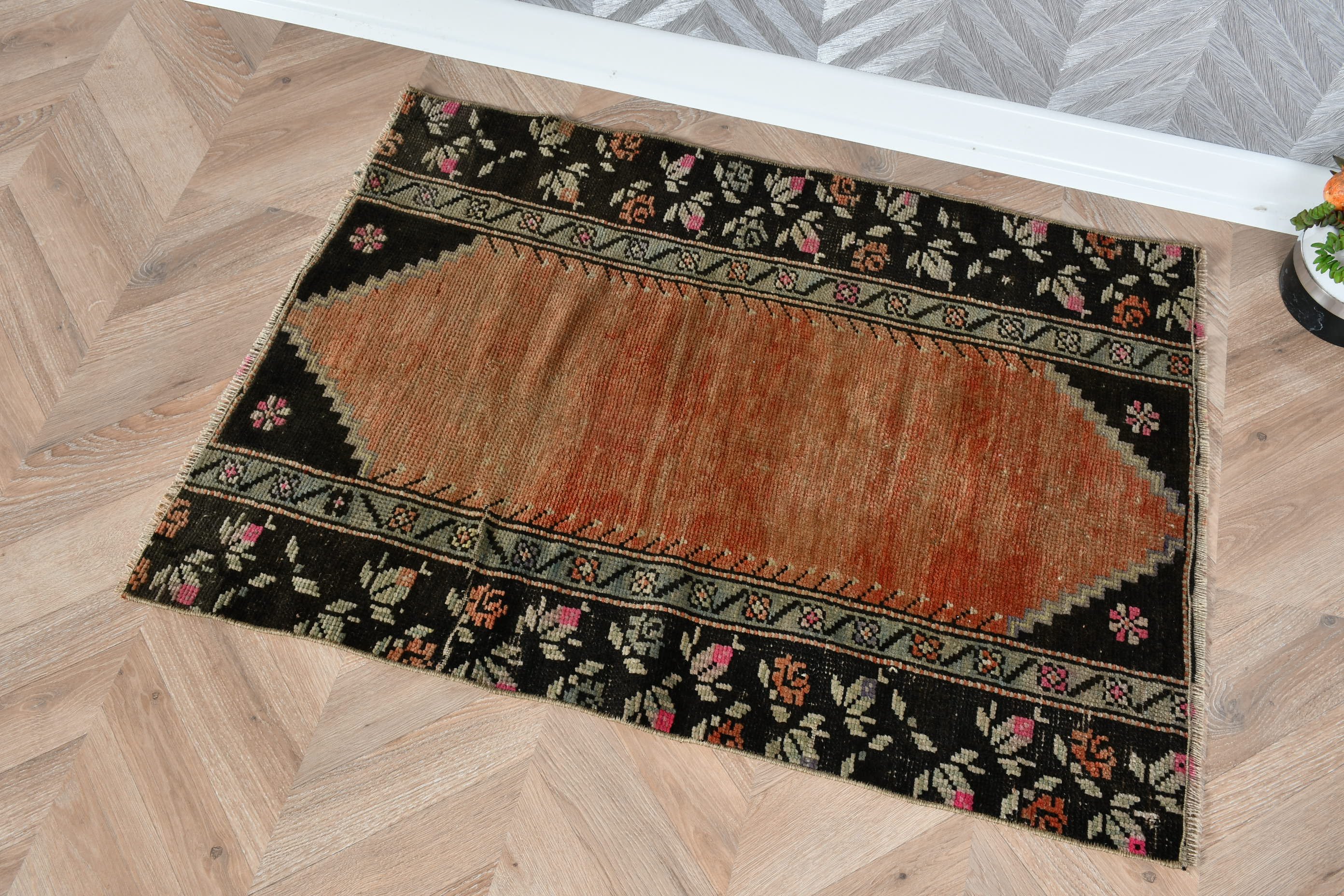 Cool Rugs, Outdoor Rug, Bedroom Rug, Floor Rug, 2.2x3.1 ft Small Rugs, Turkish Rugs, Nursery Rugs, Vintage Rug, Orange Home Decor Rug