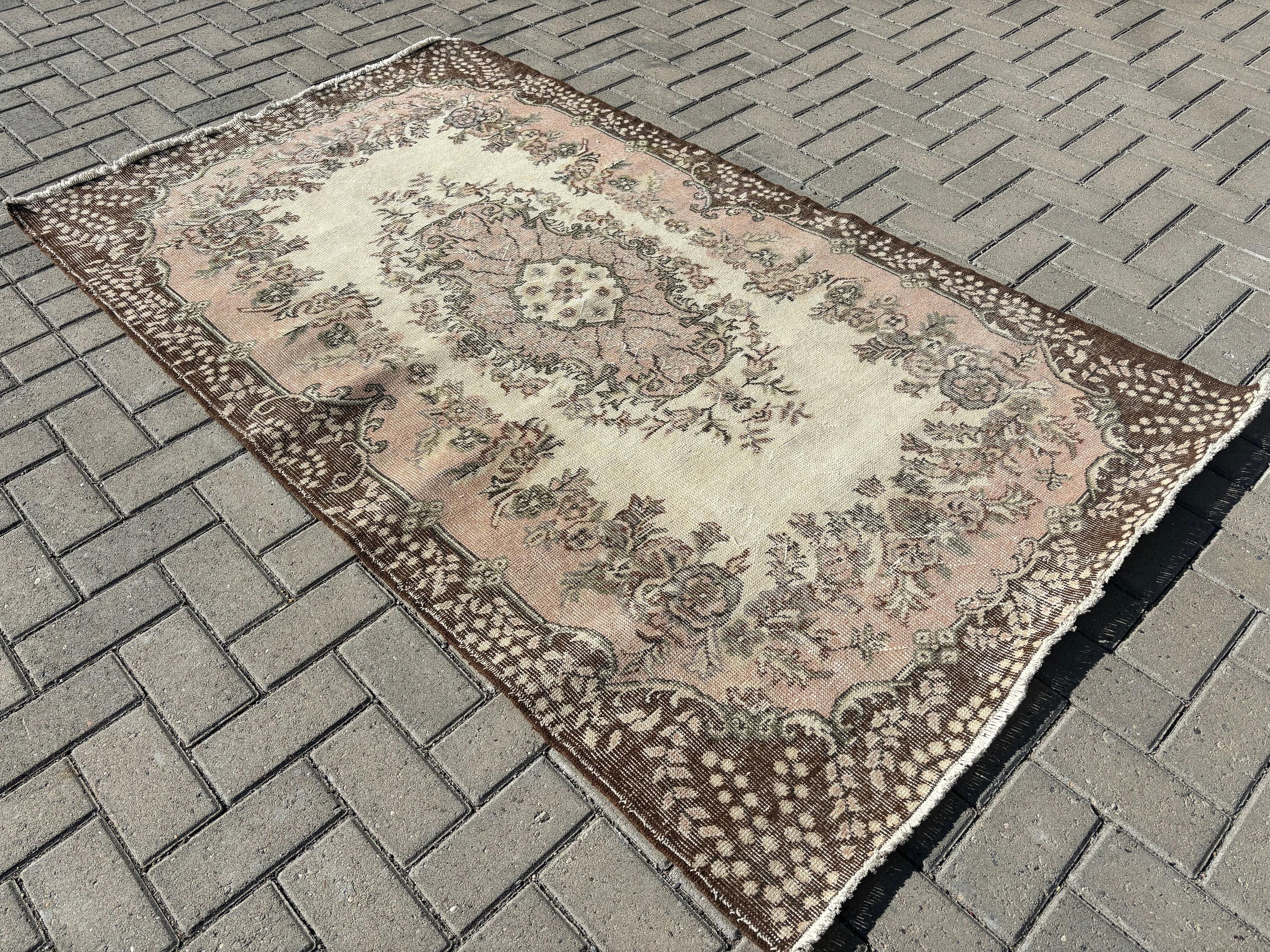 Bedroom Rugs, Nursery Rugs, Beige Modern Rugs, Statement Rug, Rugs for Area, Vintage Rug, Floor Rug, Turkish Rugs, 3.8x6.6 ft Area Rugs