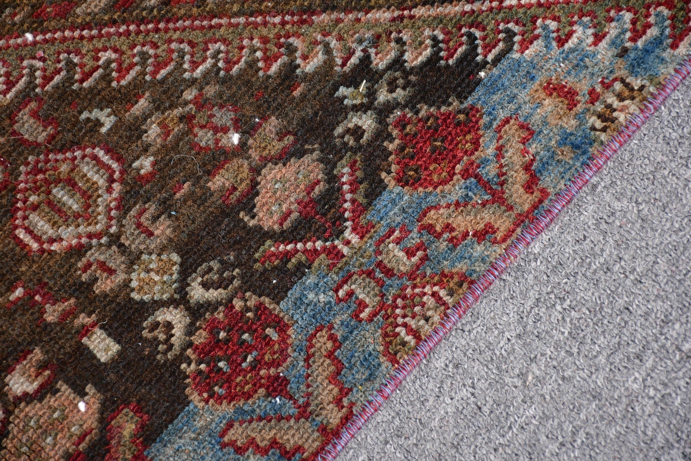 Ev Dekorasyonu Halıları, Lüks Halılar, Aztek Halısı, Giriş Halısı, Vintage Halı, Çocuk Halısı, Türk Halıları, Kahverengi Açıklama Halısı, 1.6x4.6 ft Küçük Halı