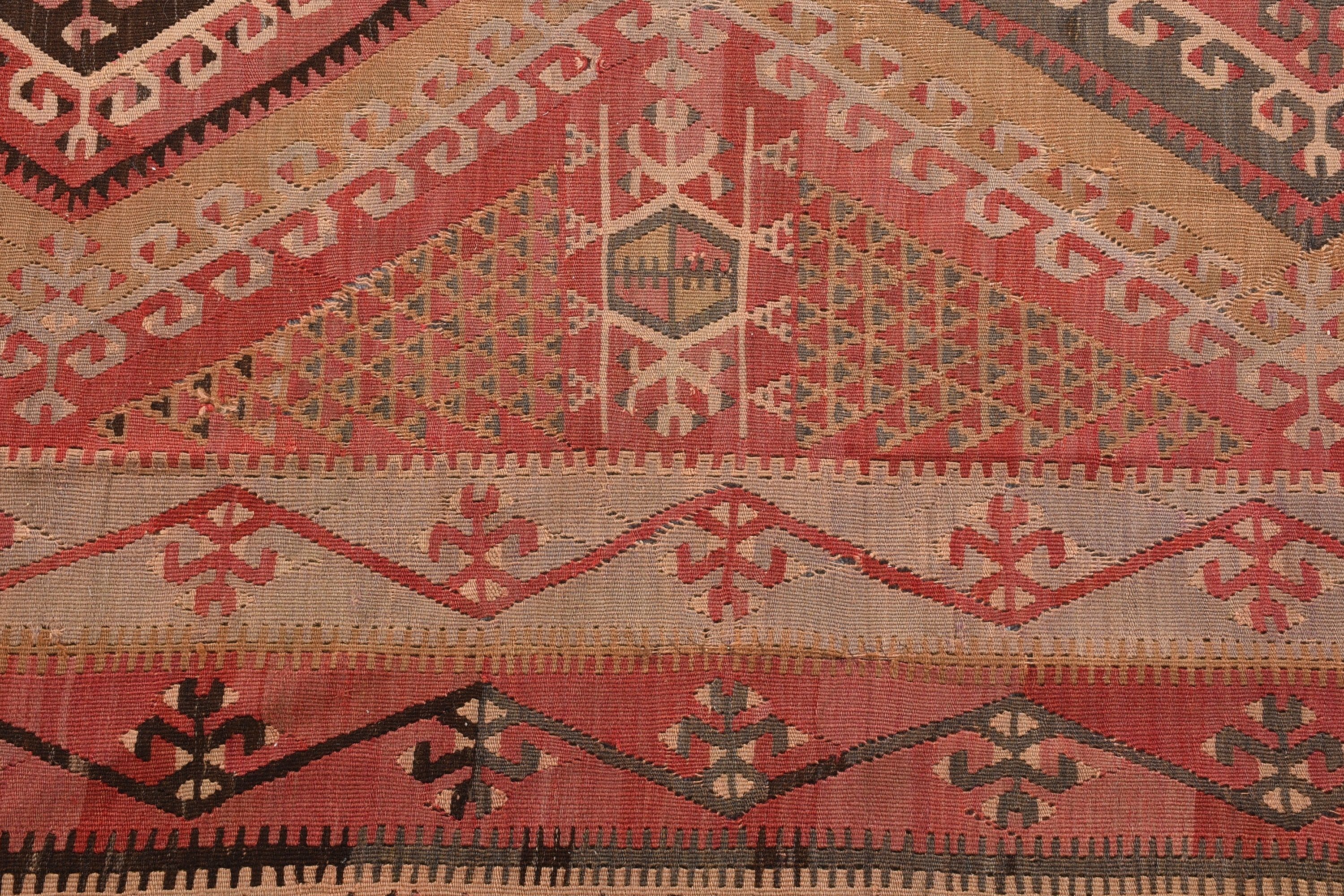 Koridor Halıları, 3.1x12.4 ft Koşucu Halısı, Kırmızı Soğuk Halılar, Ev Dekorasyonu Halısı, Vintage Halı, Yer Halısı, Merdiven Halıları, Kilim, Türk Halısı