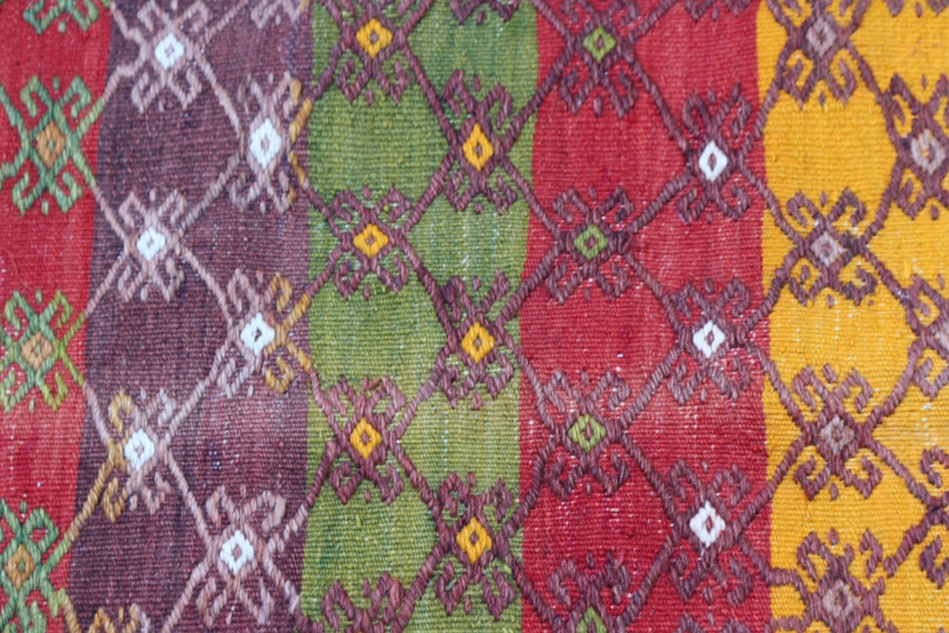 Vintage Halı, Kilim, Türk Halısı, Duvara Asılı Halı, Yün Halılar, Kırmızı Oushak Halıları, Giriş Halısı, Sevimli Halı, Fas Halısı, 2.3x3.6 ft Küçük Halı