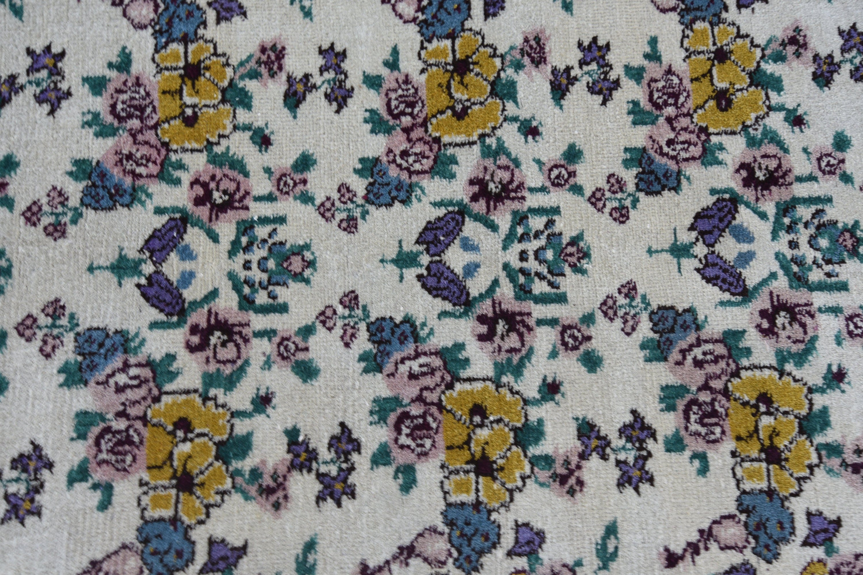 Living Room Rugs, Art Rug, Oushak Rug, 3.8x6.9 ft Area Rug, Colorful Rug, Handmade Rugs, Vintage Rug, Turkish Rug, Rugs for Nursery