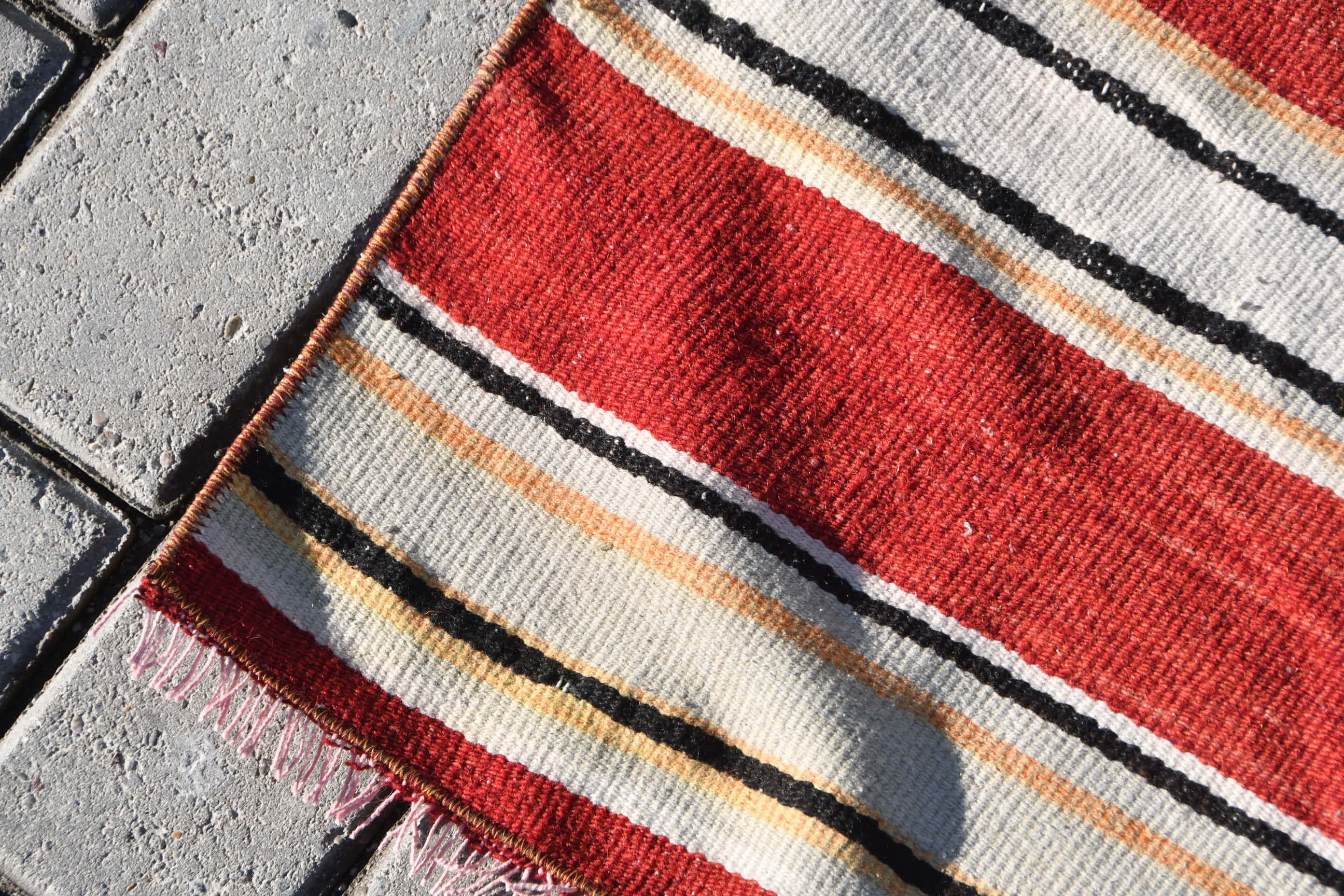 Kitchen Rug, Black Home Decor Rug, Turkish Rug, Vintage Rug, Wool Rugs, Entry Rug, Oriental Rug, Office Rug, Kilim, 3.8x4.4 ft Accent Rug