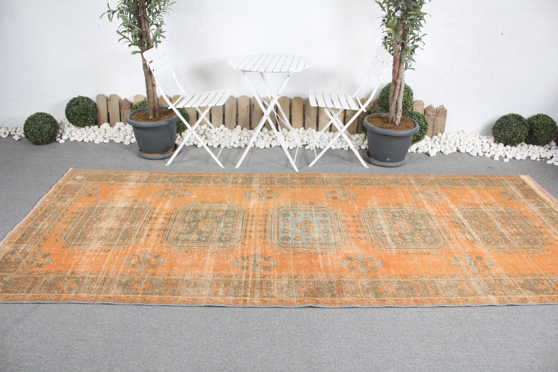 Home Decor Rug, Tribal Rug, Turkish Rug, 4.7x10.9 ft Large Rug, Bedroom Rug, Vintage Rug, Anatolian Rug, Dining Room Rug, Orange Cool Rugs