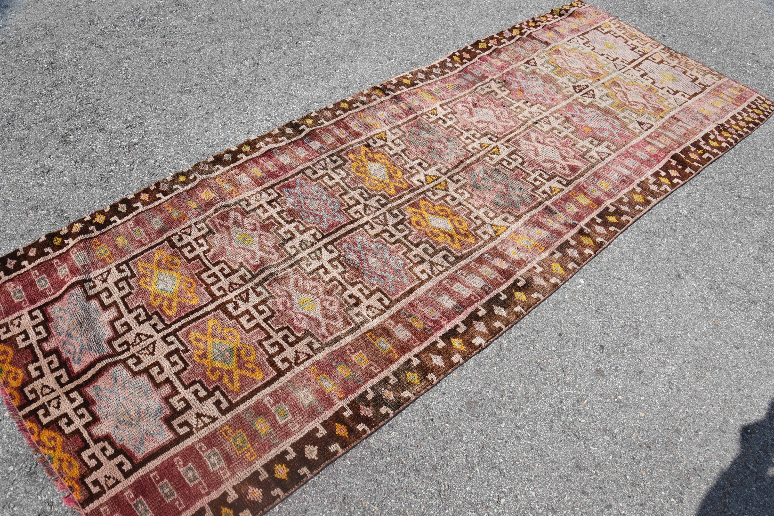 Vintage Halı, Koridor Halıları, Oushak Halı, Mutfak Halıları, Türkiye Halıları, Yatak Odası Halıları, 3.6x9.7 ft Runner Halısı, Merdiven Halıları, Türk Halıları