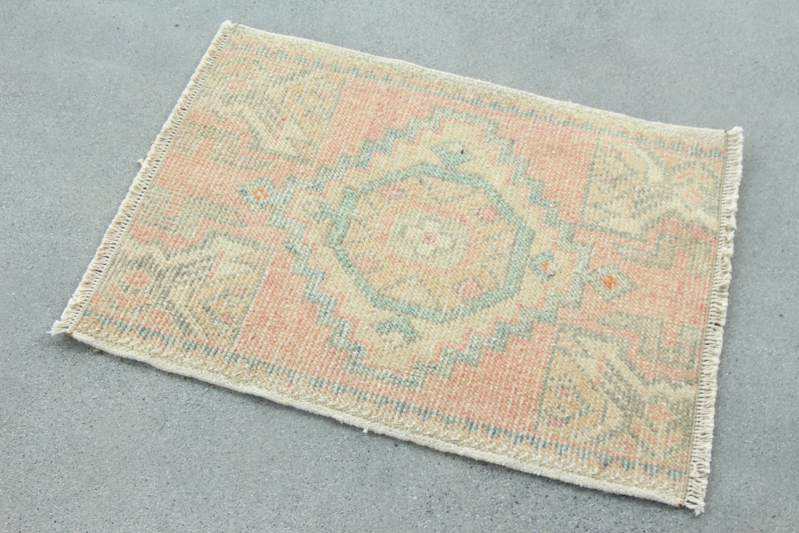 Turkish Rugs, Bronze  1.7x2.2 ft Small Rug, Vintage Rug, Luxury Rugs, Modern Rug, Car Mat Rug, Neutral Rug, Small Boho Rugs