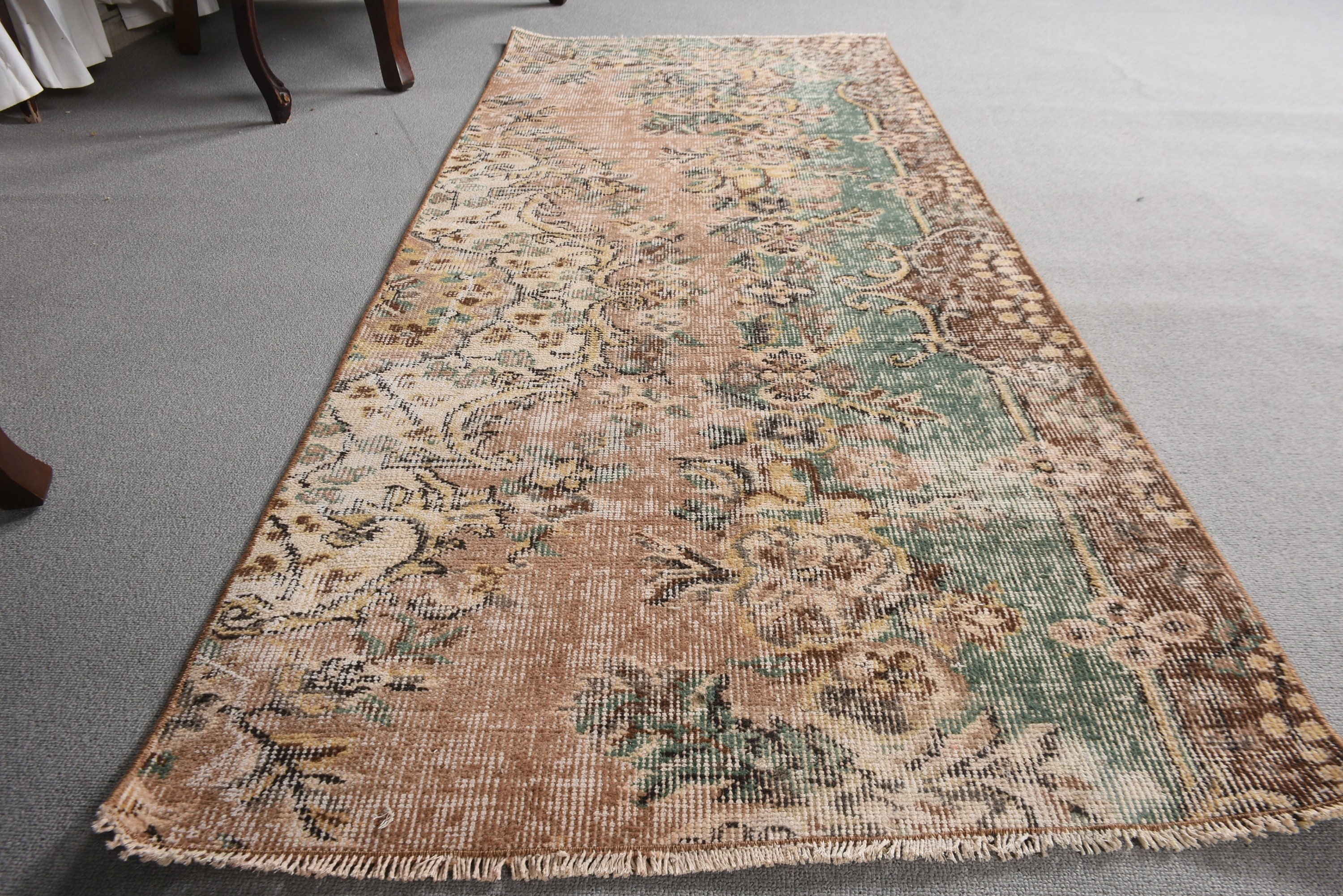 Vintage Rugs, Entry Rug, Door Mat Rug, Modern Rug, Bedroom Rugs, Rugs for Bedroom, 2.5x5.9 ft Small Rugs, Brown Oriental Rug, Turkish Rugs