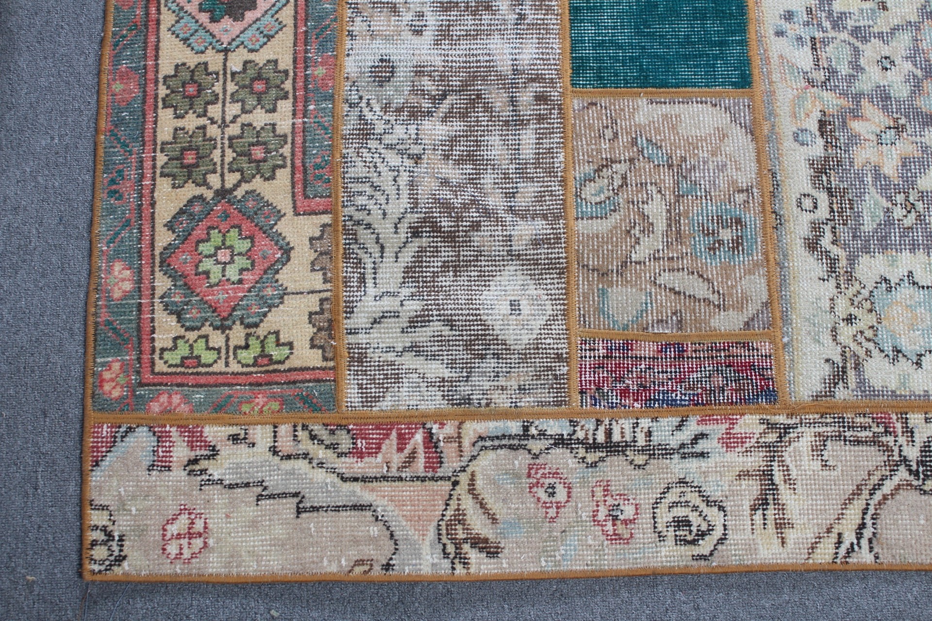 Mutfak Halıları, Merdiven Halıları, Gökkuşağı Mutfak Halısı, Vintage Halı, 3,6x13 ft Runner Halısı, Boho Halıları, Merdiven Halısı, Türk Halısı