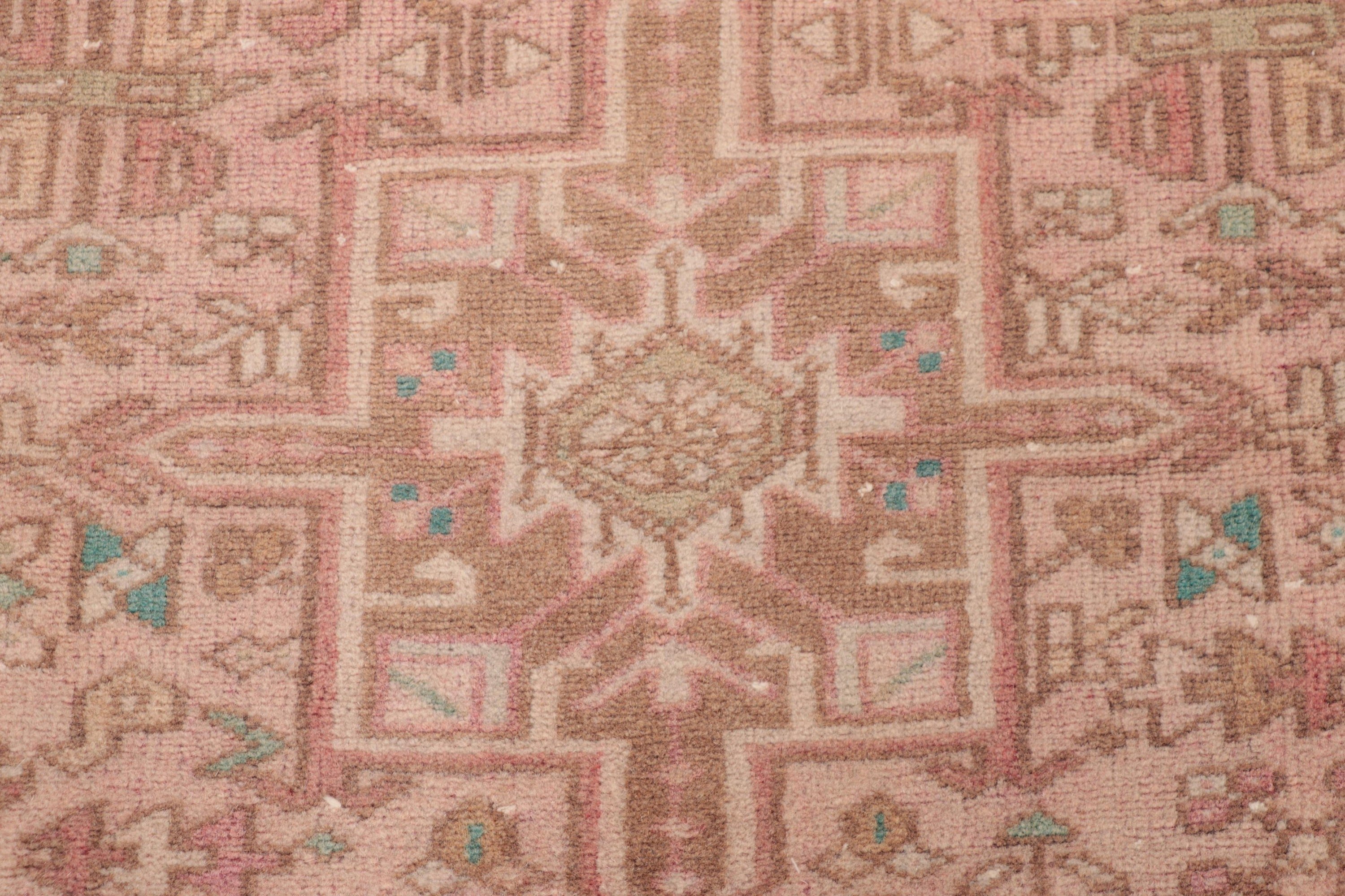 Antique Rugs, Pink Flatweave Rugs, Rugs for Kitchen, Turkish Rug, Geometric Rug, 2.6x9.1 ft Runner Rug, Vintage Runner Rugs, Vintage Rug