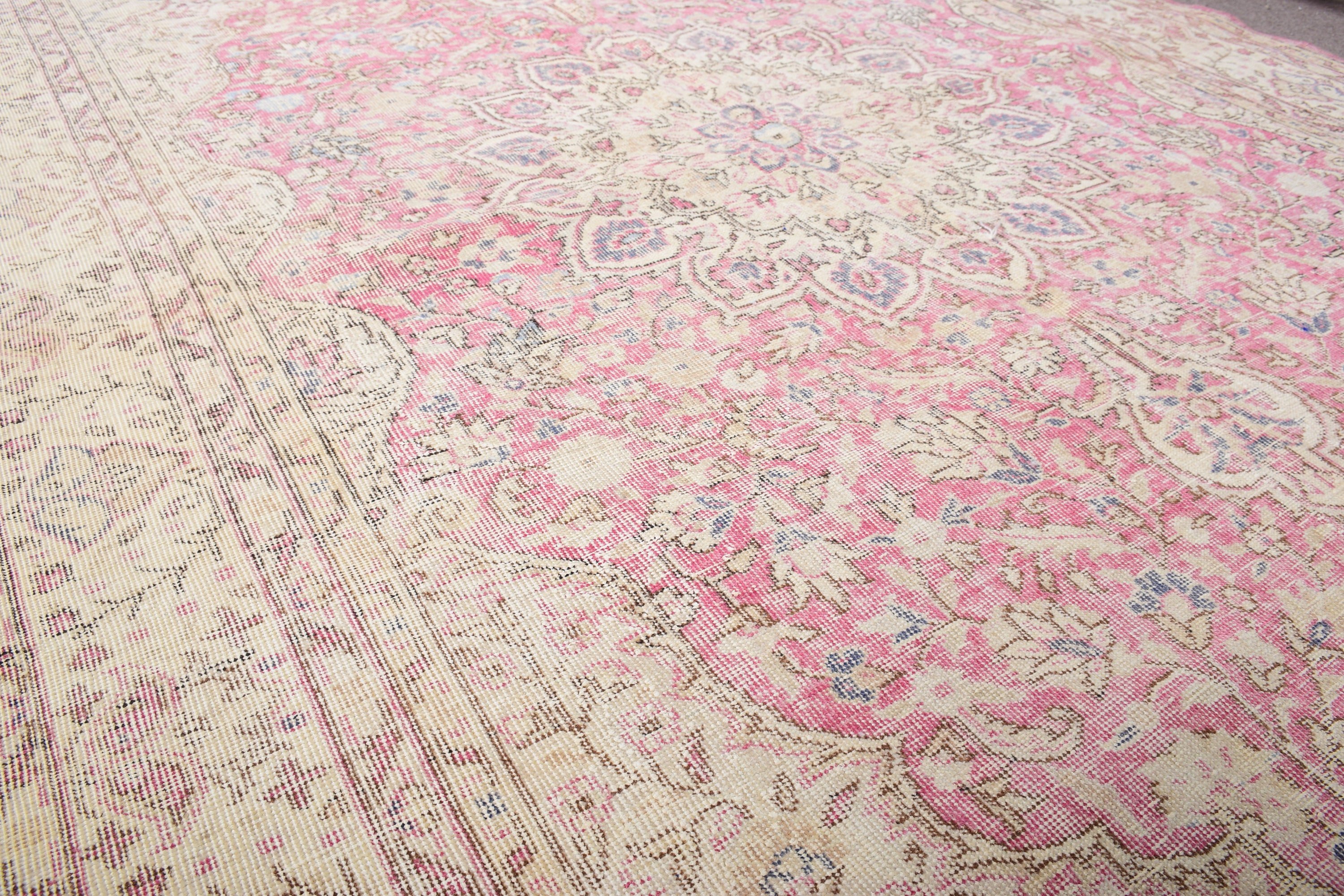 Dining Room Rug, Art Rug, Kitchen Rug, Beige Anatolian Rugs, Saloon Rugs, Turkish Rug, 7.2x10.6 ft Oversize Rugs, Bedroom Rugs, Vintage Rug