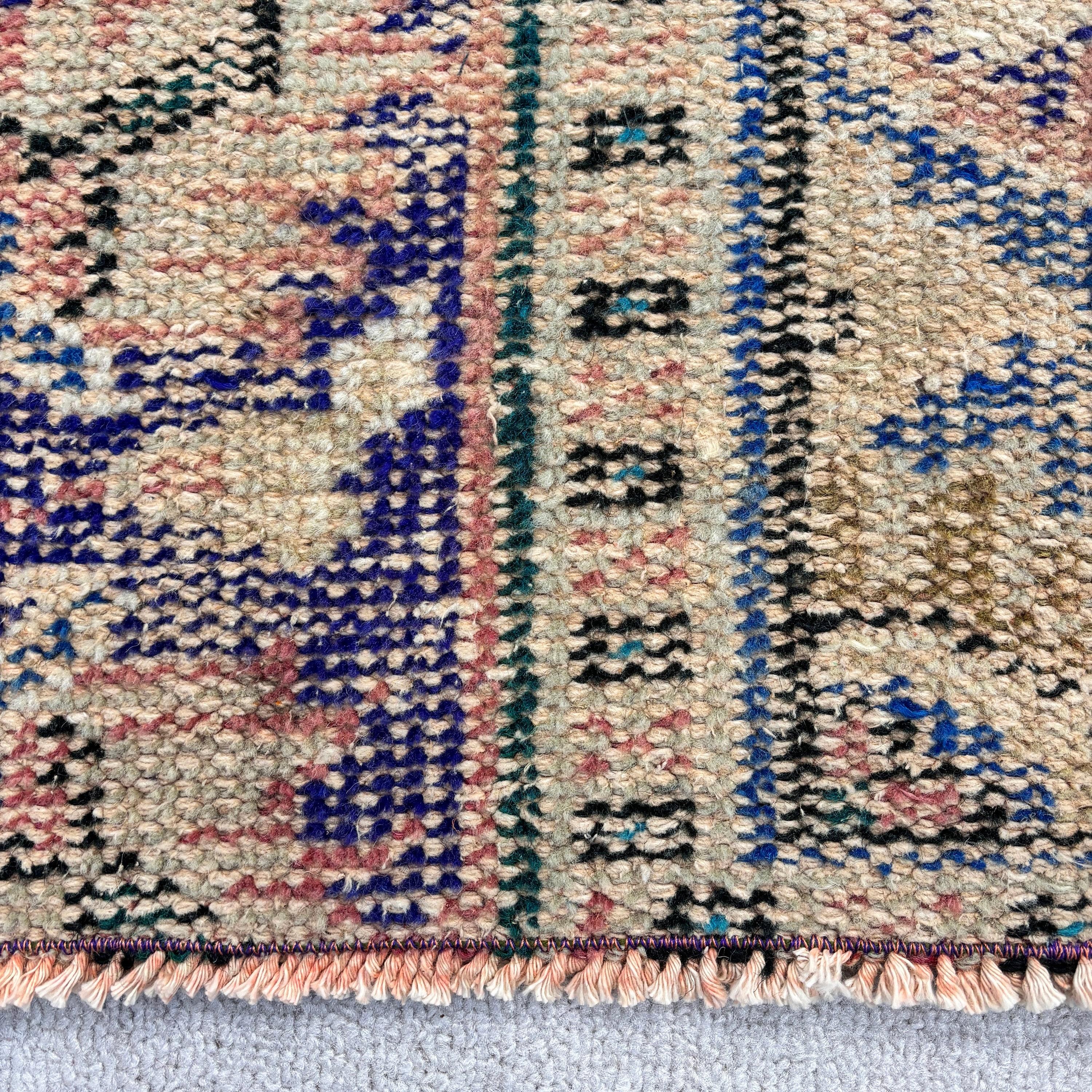 Bedroom Rugs, 1.4x3.1 ft Small Rugs, Rugs for Bedroom, Oriental Rug, Car Mat Rugs, Vintage Rug, Turkish Rug, Beige Anatolian Rugs