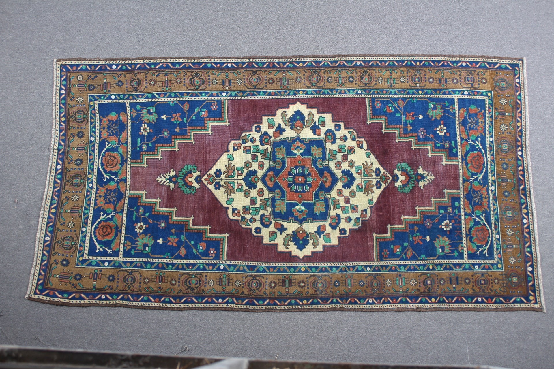 Mutfak Halıları, Antika Halı, Türk Halısı, Yatak Odası Halısı, Yemek Odası Halısı, Organik Halı, Mor Ev Dekor Halısı, 4.7x8.7 ft Büyük Halı, Vintage Halı