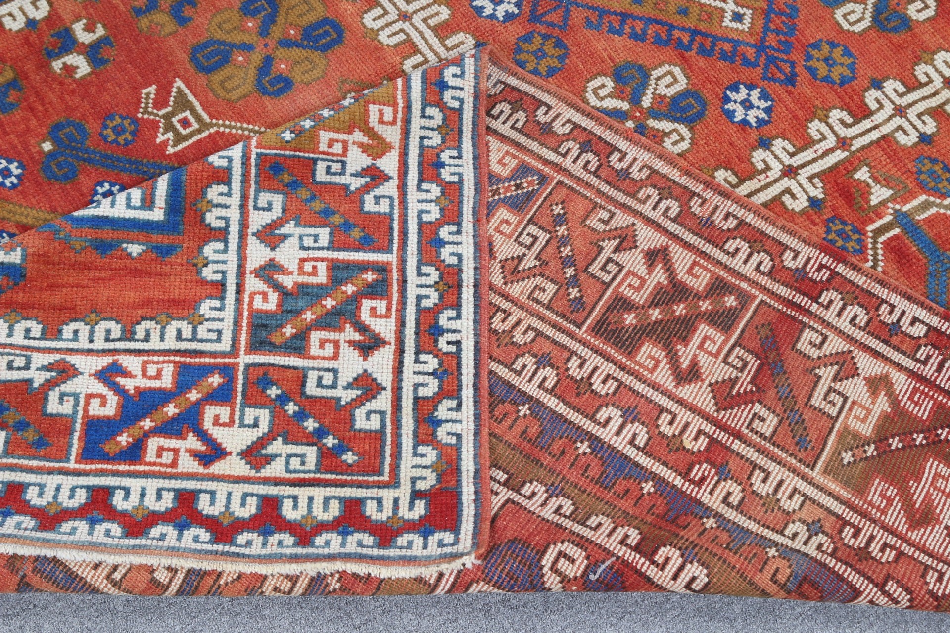 Red  6.5x10 ft Large Rug, Bedroom Rug, Vintage Rug, Anatolian Rugs, Salon Rugs, Rugs for Salon, Turkish Rug, Living Room Rug