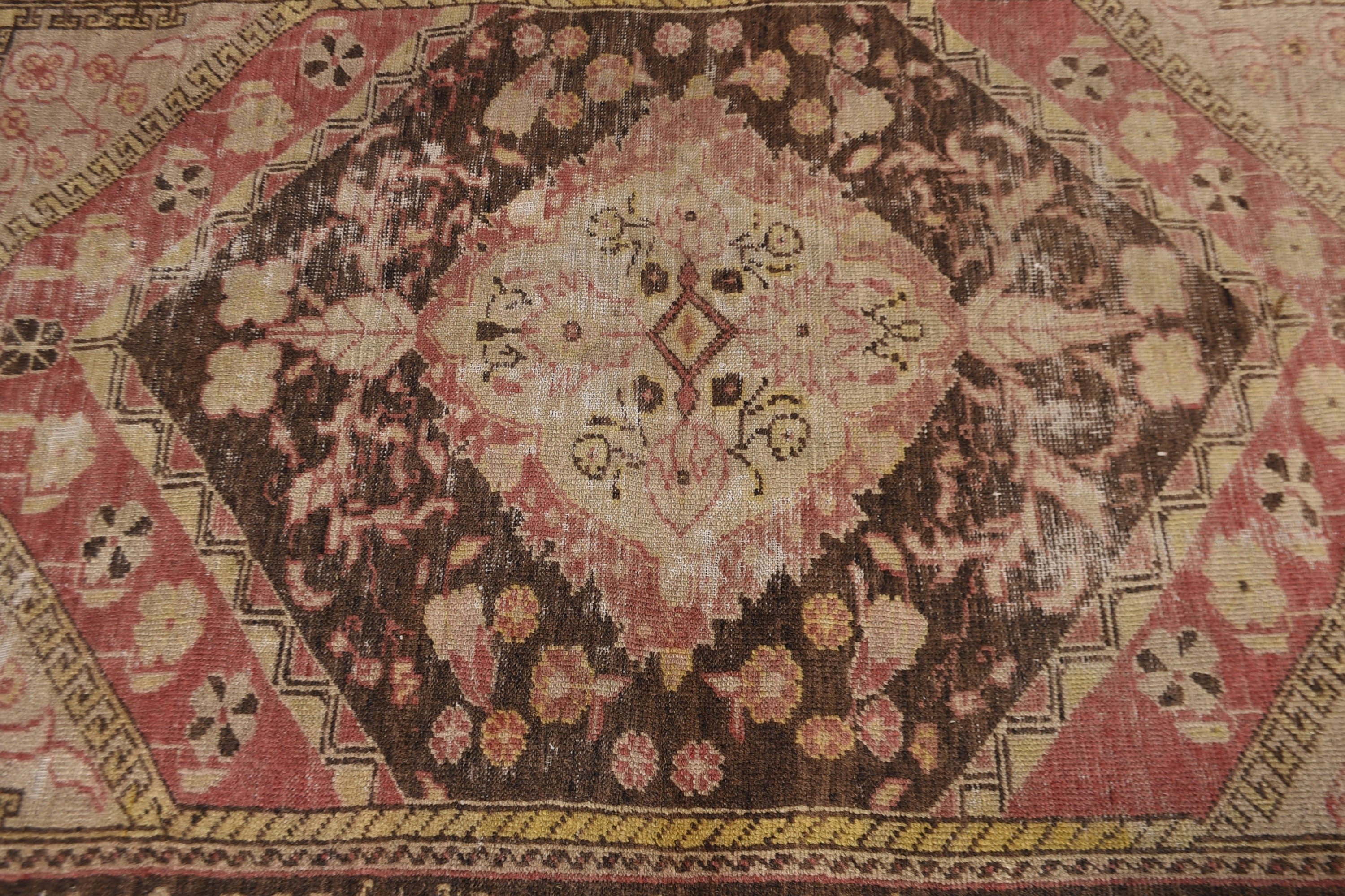 Yatak Odası Halısı, Anadolu Halısı, Türk Halısı, Vintage Vurgulu Halı, 4.1x5.7 ft Vurgulu Halılar, Kırmızı Oryantal Halılar, Vintage Halı, Geometrik Halı