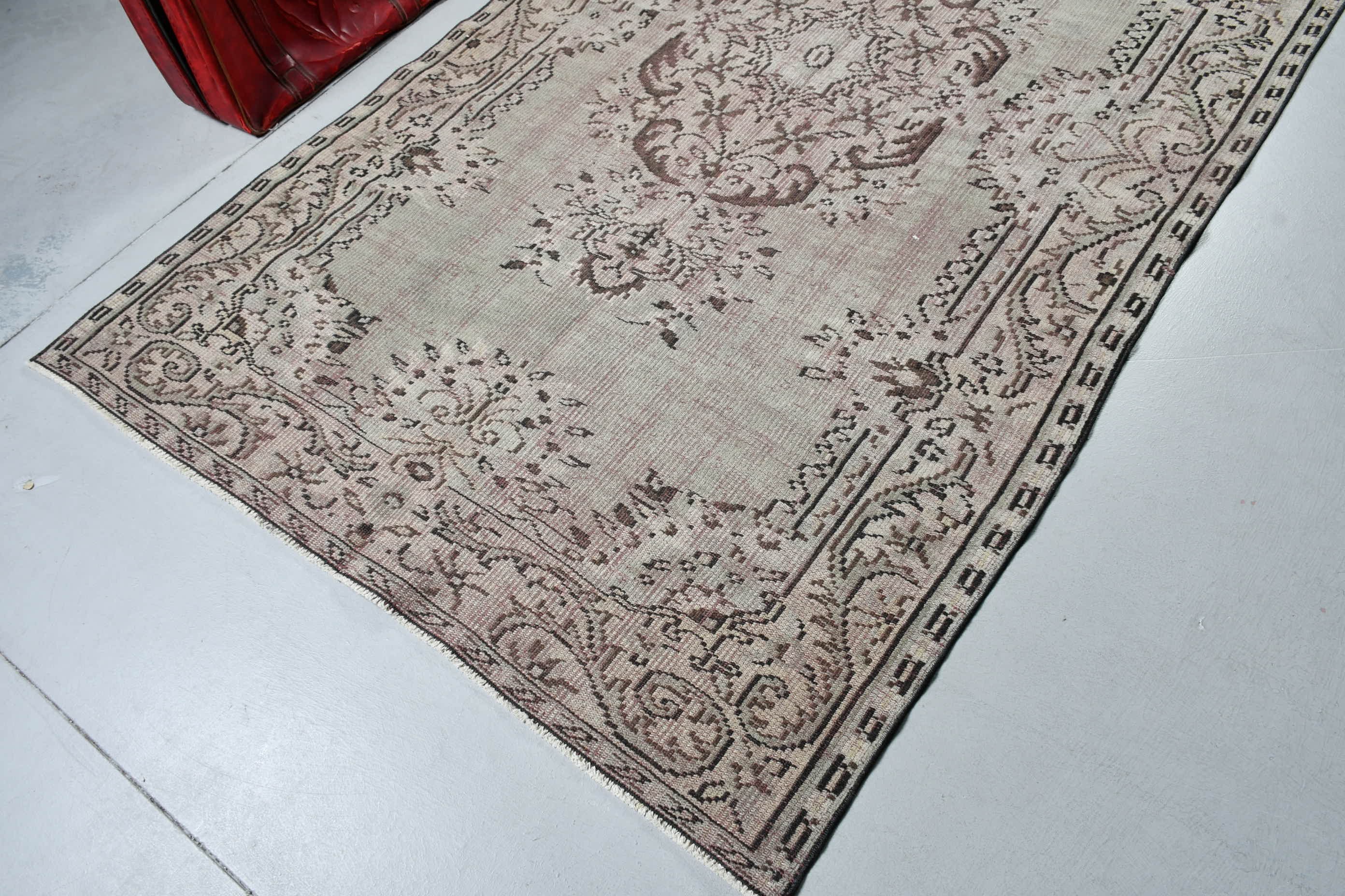 Yemek odası Halı, Salon Halı, 154x262 cm Salon Halı, Salon Halı, Nostaljik Halı, Antik Halı, Kahverengi Serin Halı, Oturma odası Halı