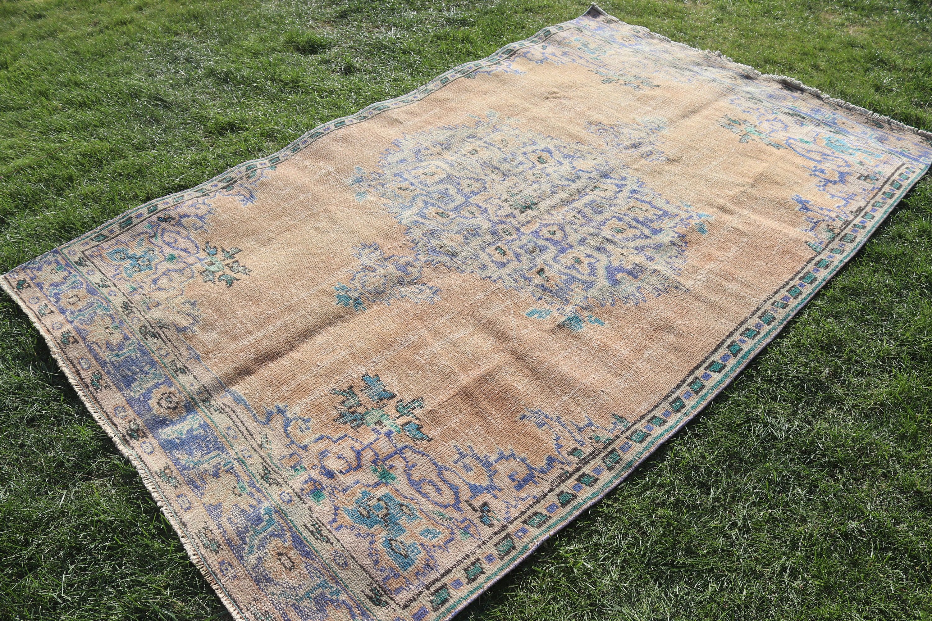 Düz Dokuma Halılar, Boho Halılar, Türk Halısı, Bronz Yün Halı, Oturma Odası Halıları, Vintage Halılar, Yer Halısı, Yemek Odası Halıları, 4,9x8,2 ft Büyük Halılar