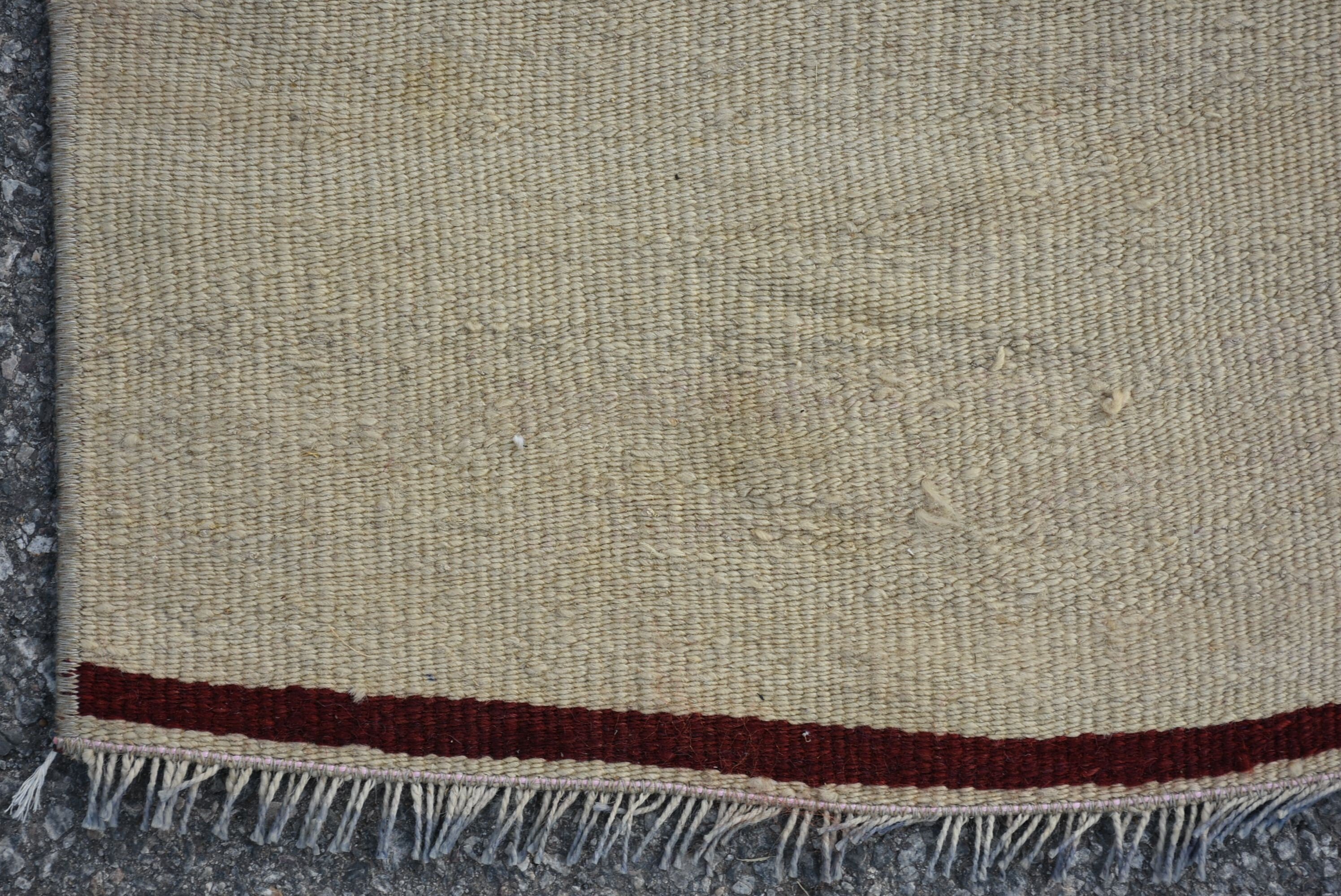 Yün Halı, Eski Halı, Türk Halıları, Beyaz Ev Dekorasyonu Halısı, Kilim, Vintage Halılar, Koridor Halısı, 1.6x8.4 ft Runner Halıları, Merdiven Halıları