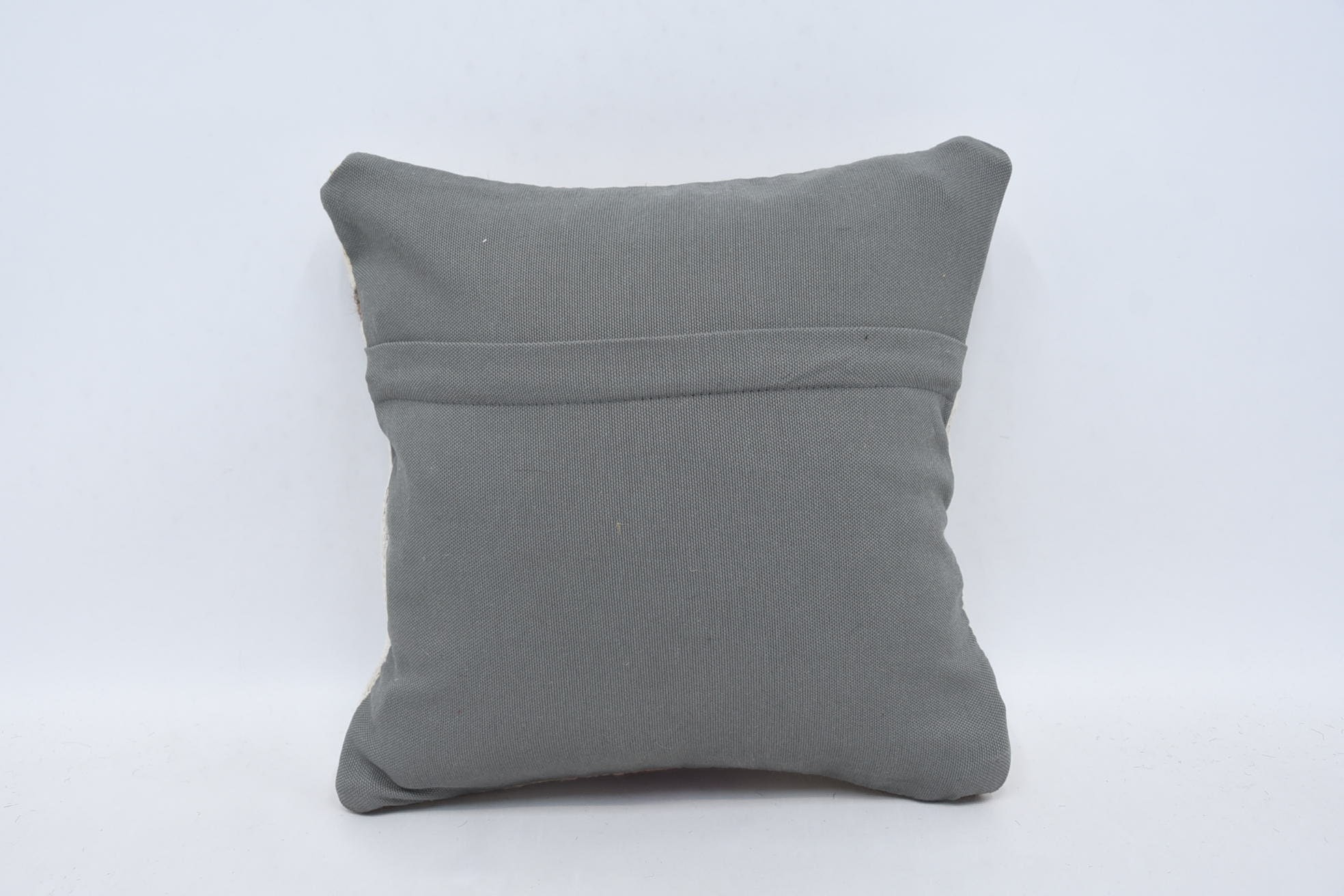 Crochet Pattern Pillow, Antique Pillows, Aztec Cushion, 14"x14" White Cushion Case, Kilim Cushion Sham, Pillow for Couch