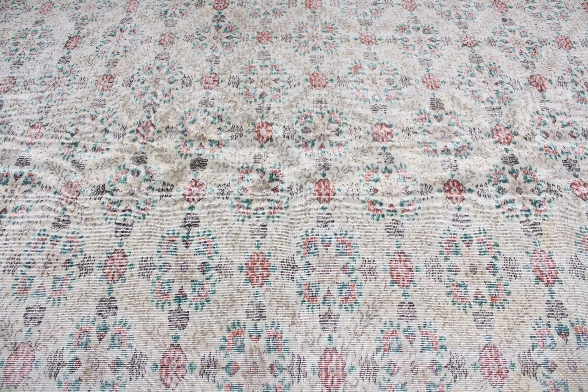 Floor Rug, Living Room Rugs, Vintage Rug, Saloon Rugs, Oushak Rug, 8.1x11.2 ft Oversize Rugs, Kitchen Rug, Turkish Rug, Beige Oushak Rugs