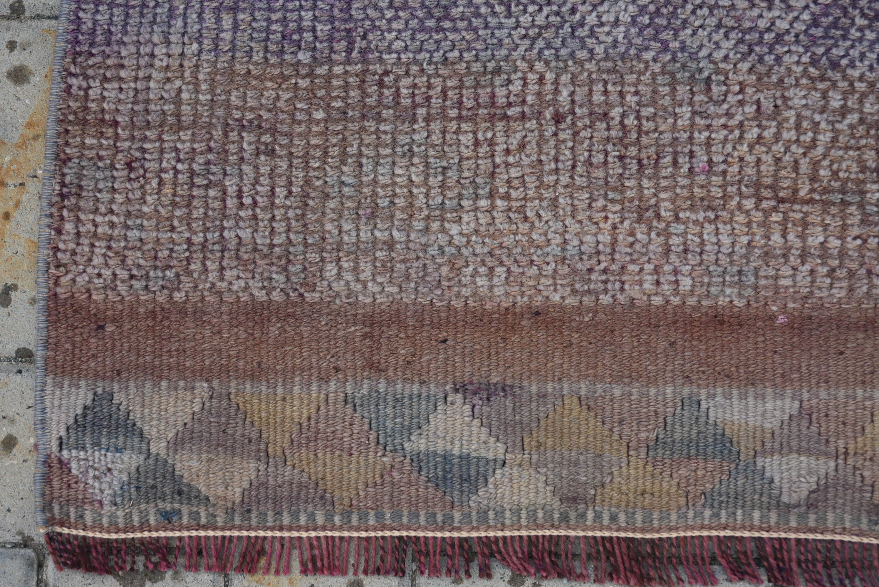 Oriental Rug, Rugs for Corridor, Hallway Rugs, Anatolian Rug, Art Rug, 2.4x13.1 ft Runner Rug, Vintage Rug, Beige Kitchen Rug, Turkish Rug