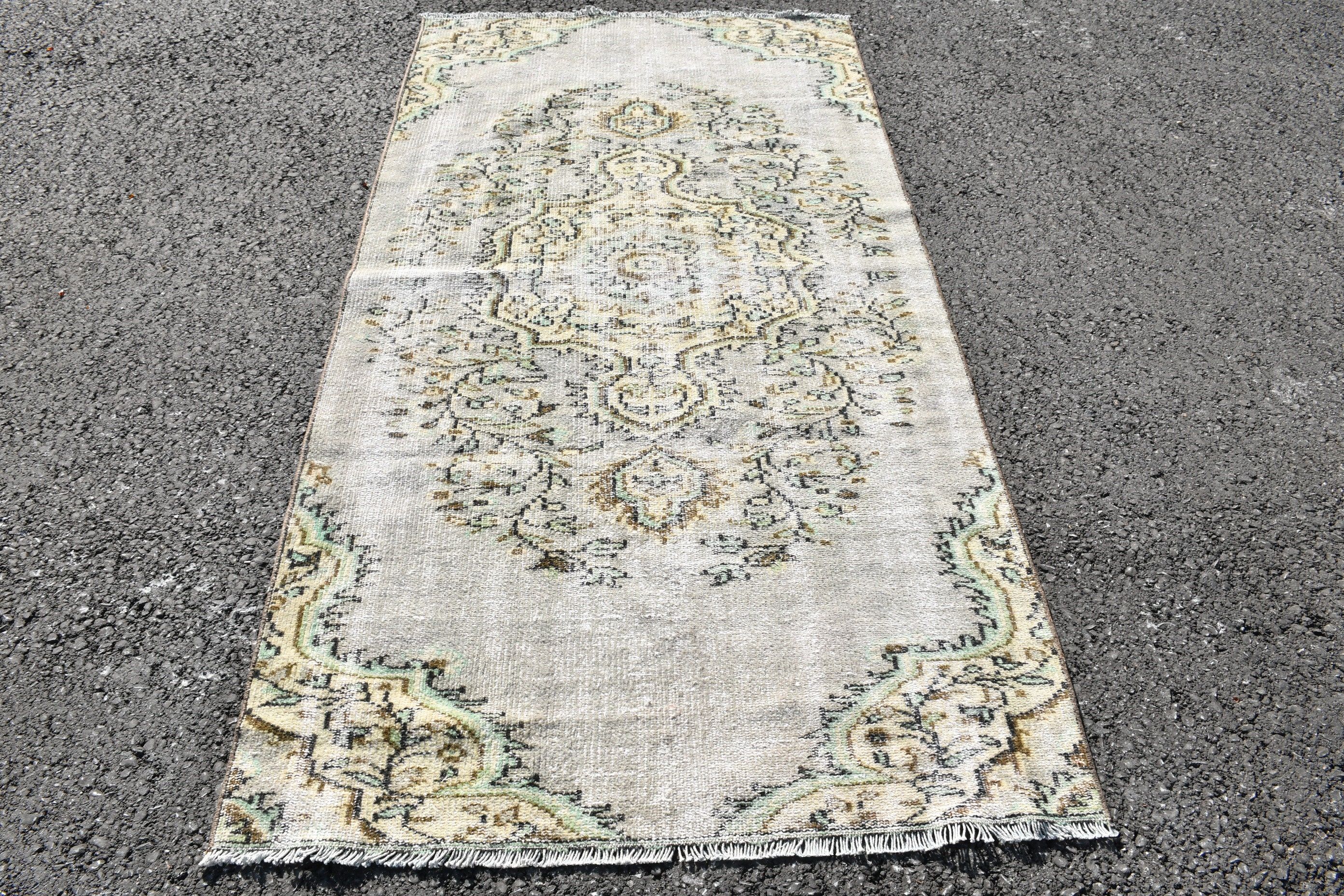 Pink Oushak Rug, Floor Rug, Living Room Rugs, Hand Woven Rug, Rugs for Floor, Vintage Rug, Kitchen Rug, 3.7x7.1 ft Area Rug, Turkish Rug