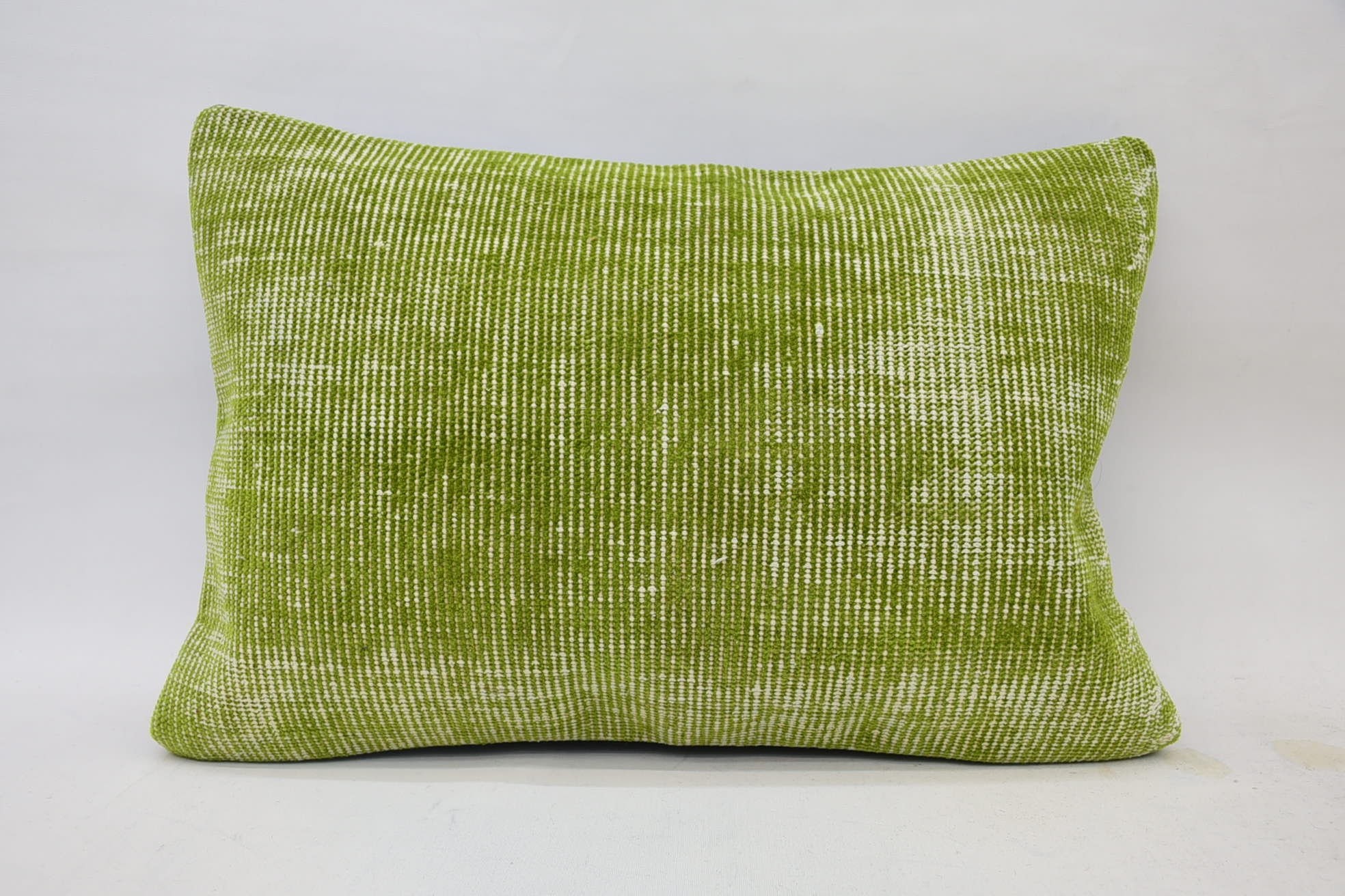 16"x24" Green Pillow Cover, Vintage Kilim Throw Pillow, Ethnic Pillow Sham, Boho Pillow Sham Cover, Couch Cushion Case, Gift Pillow