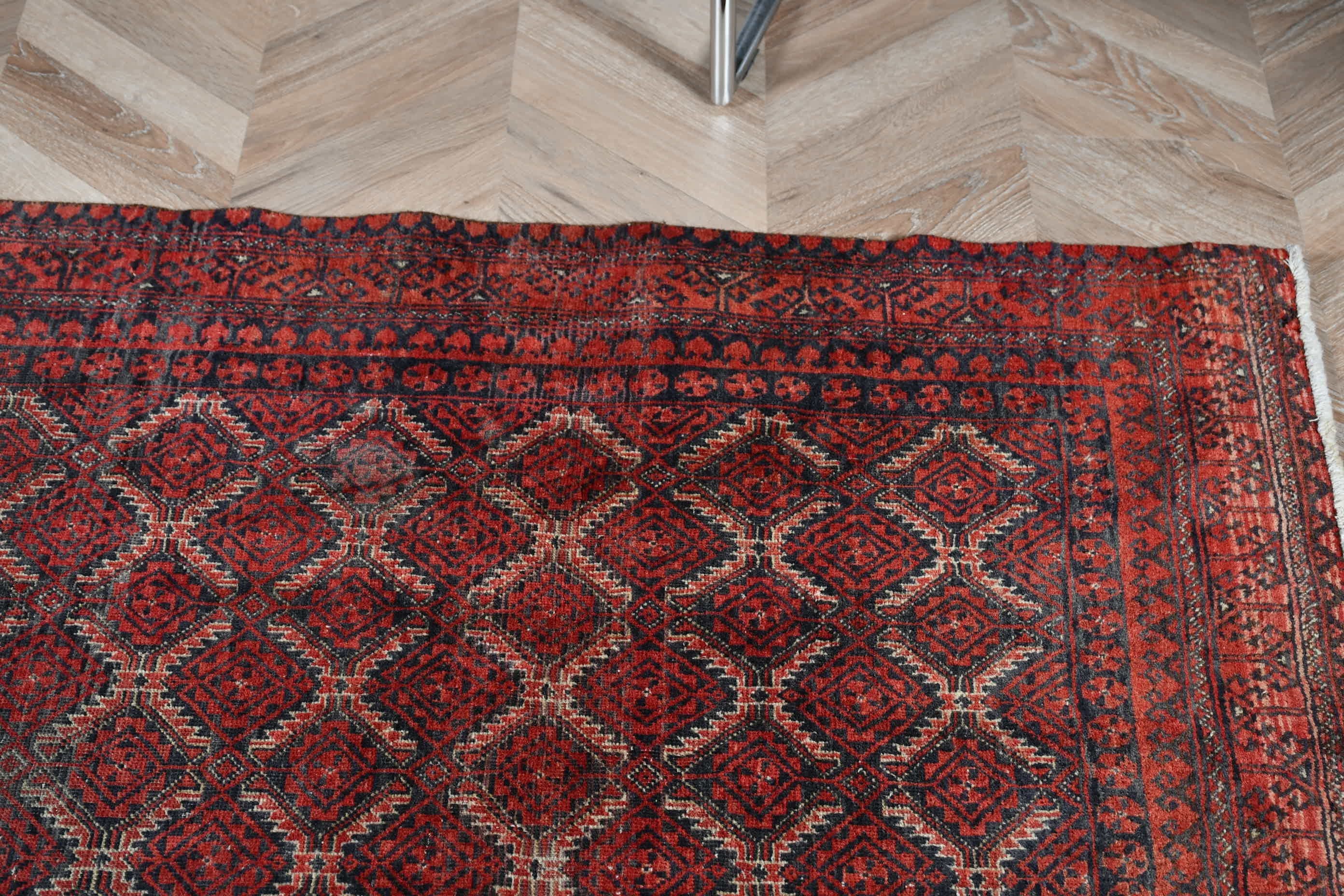 3.2x6.2 ft Accent Rug, Anatolian Rugs, Turkish Rugs, Vintage Rug, Red Bedroom Rug, Kitchen Rug, Bedroom Rug, Rugs for Kitchen, Nursery Rug