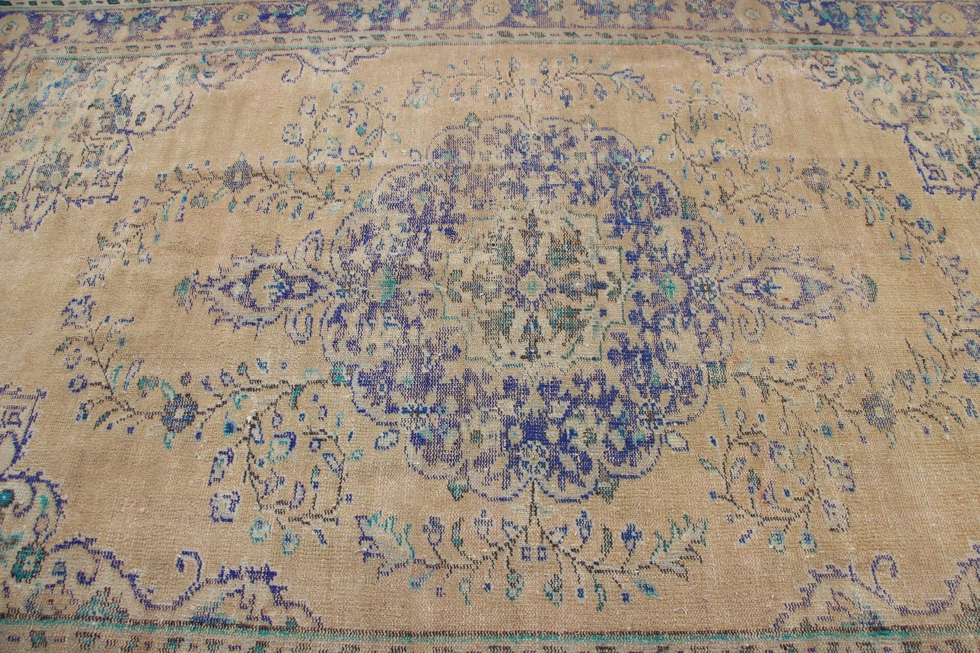 Fas Halıları, Salon Halısı, Parlak Halı, 6,4x9,4 ft Büyük Halılar, Kahverengi Antika Halılar, Vintage Halı, Türk Halısı, Ev Dekor Halıları, Yemek Odası Halısı