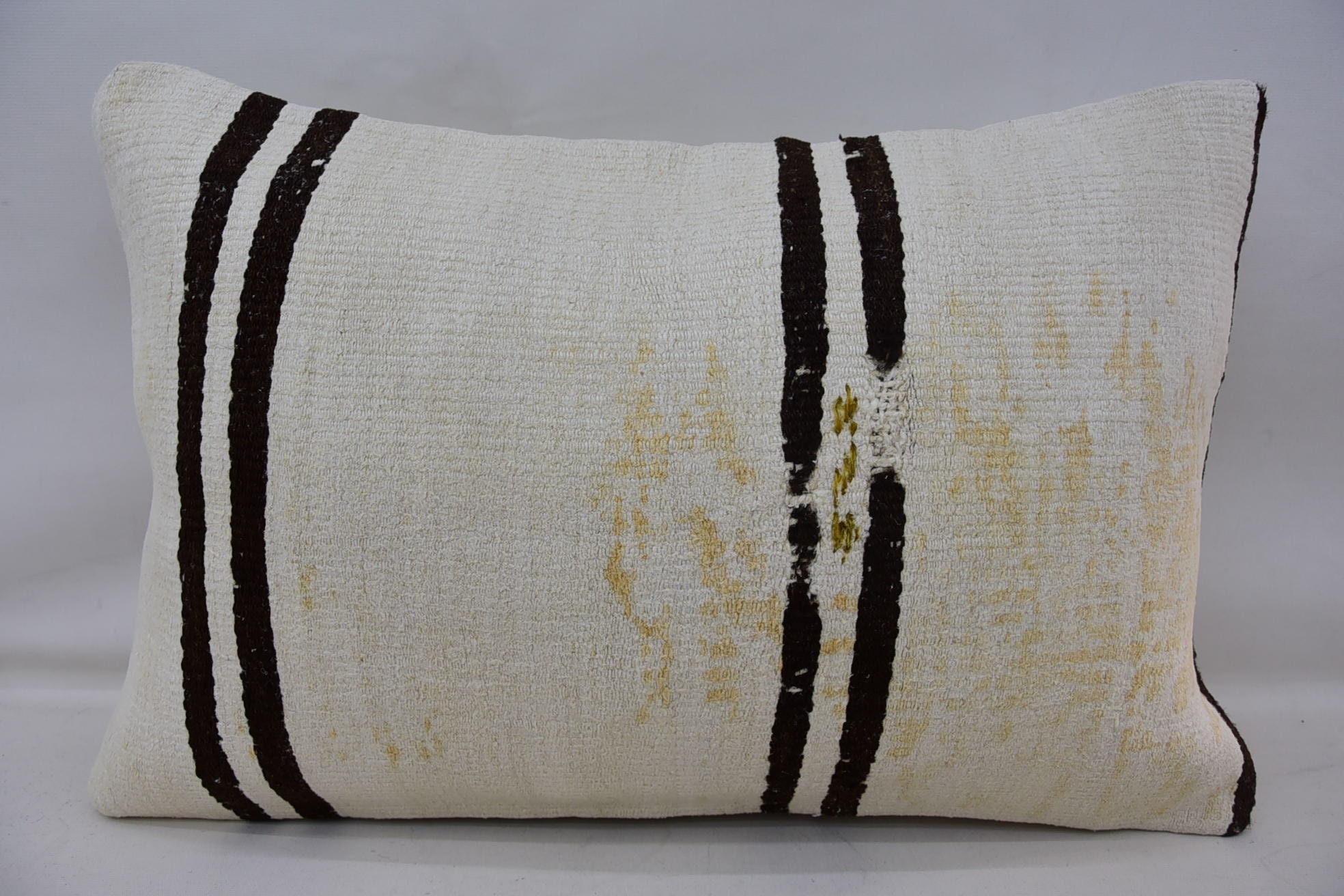 Bolster Throw Pillow, Antique Pillows, Pet Pillow, 16"x24" White Pillow Sham, Interior Designer Pillow, Home Decor Pillow