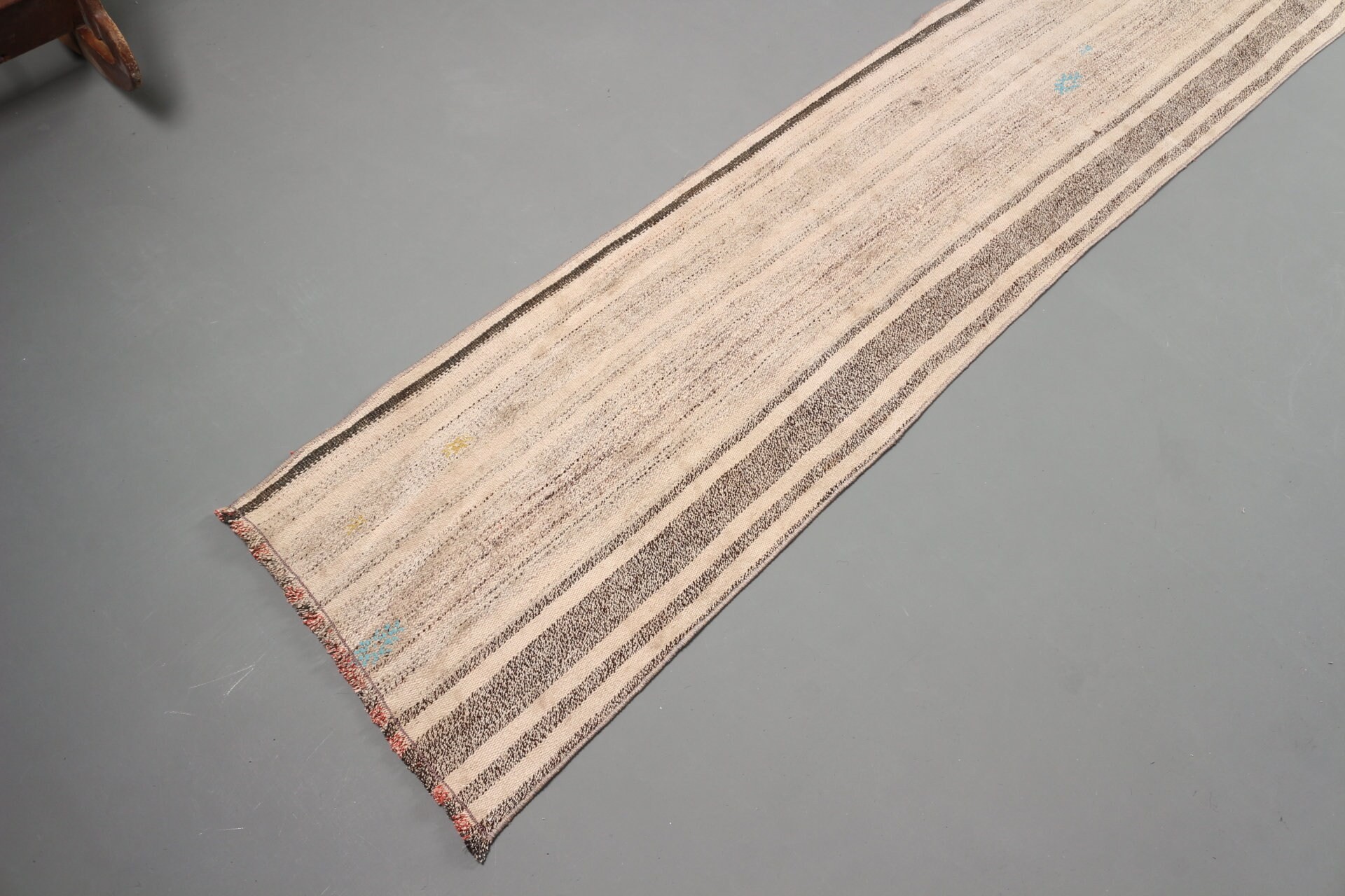 Koridor Halıları, Antika Halı, 1.6x8.6 ft Yolluk Halısı, Yurt Halısı, Kilim, Türk Halısı, Mutfak Halıları, Bej Yer Halısı, Vintage Halı, Ev Dekorasyonu Halısı