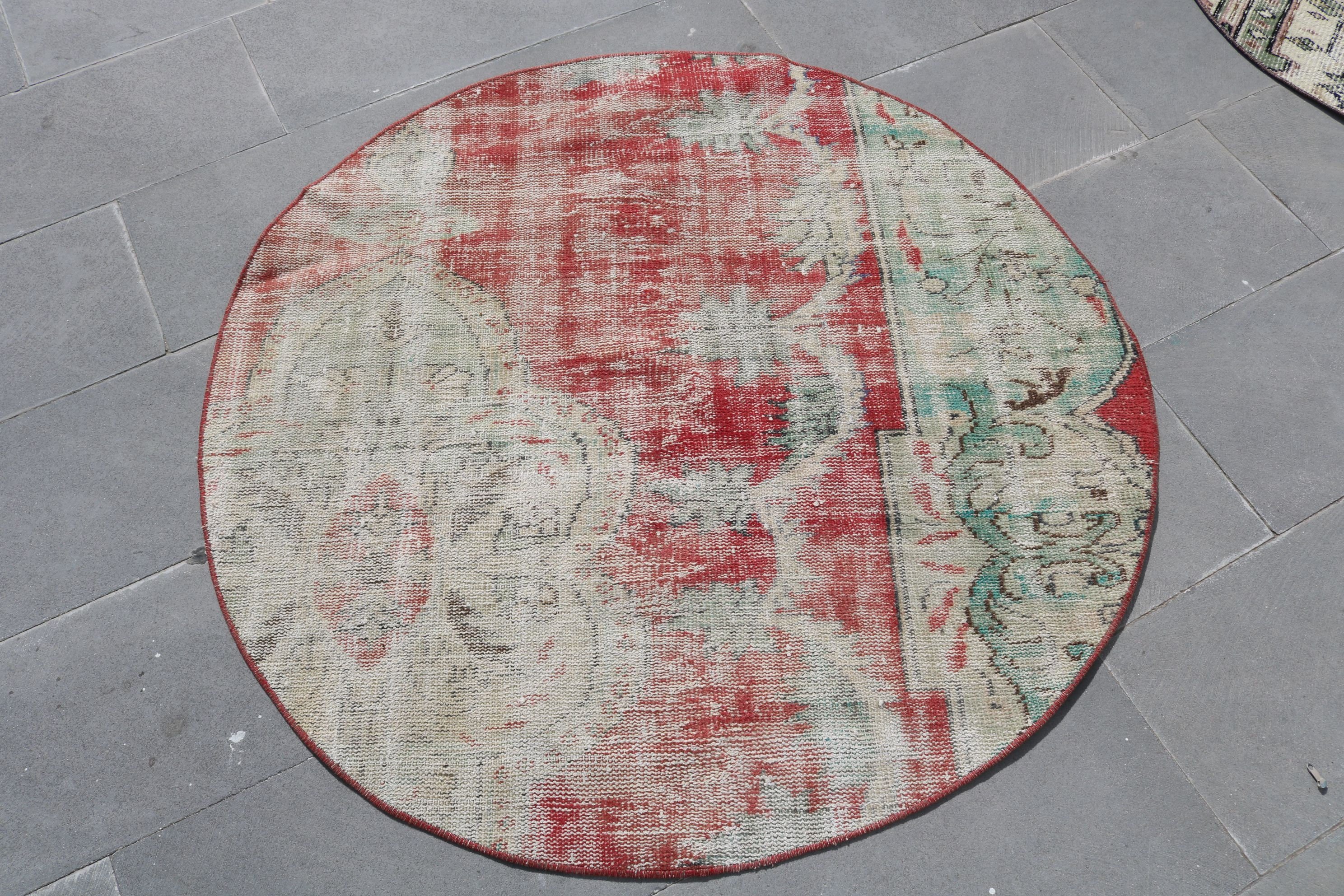 Rugs for Bedroom, 4.1x4.1 ft Accent Rug, Vintage Rug, Antique Rug, Nursery Rugs, Turkey Rug, Floor Rug, Entry Rugs, Turkish Rug, Cool Rugs