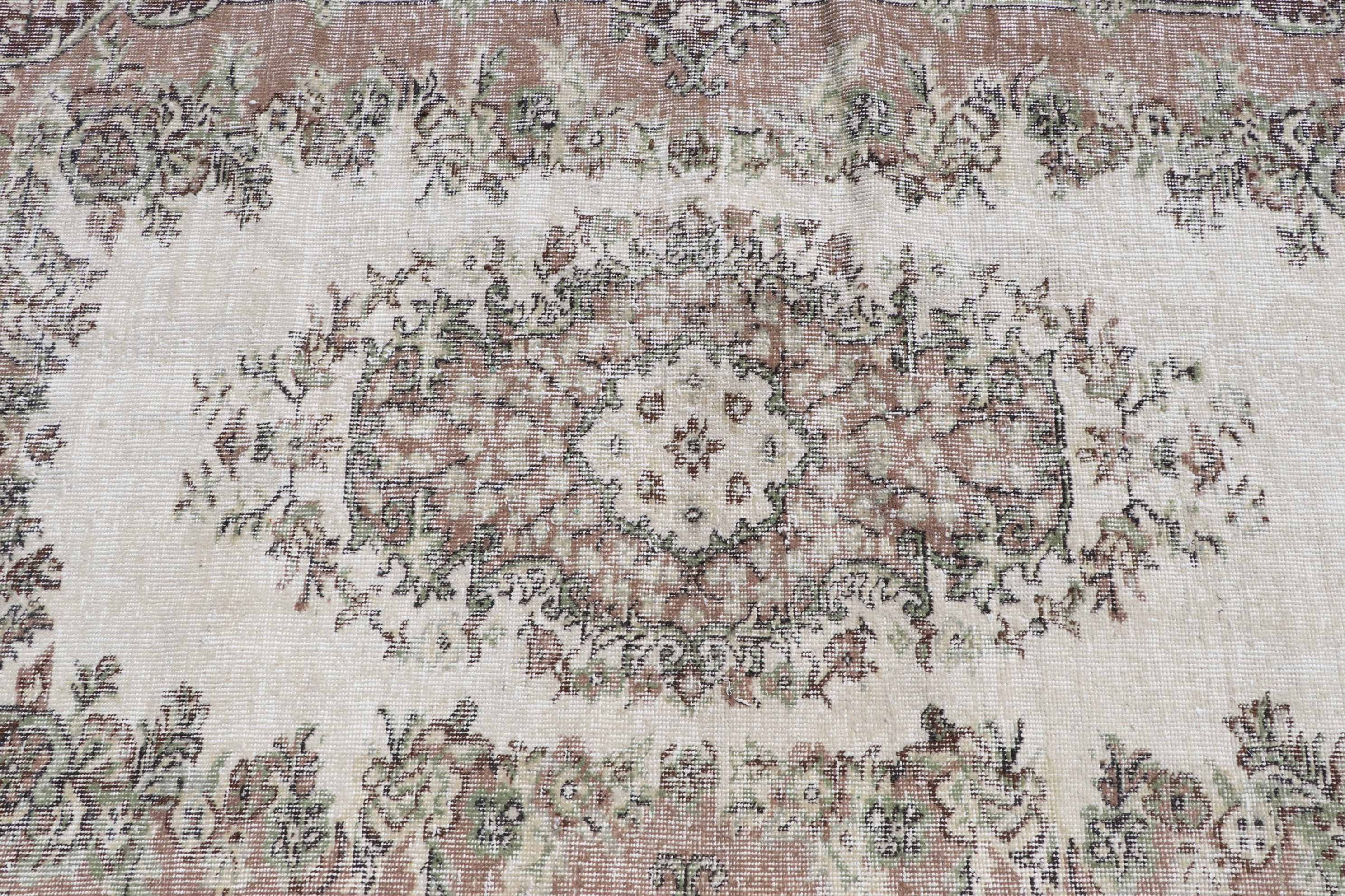 Bedroom Rug, Turkish Rugs, Living Room Rugs, Vintage Rugs, Anatolian Rug, 4.2x6.9 ft Area Rug, Antique Rug, Turkey Rug, Beige Antique Rugs