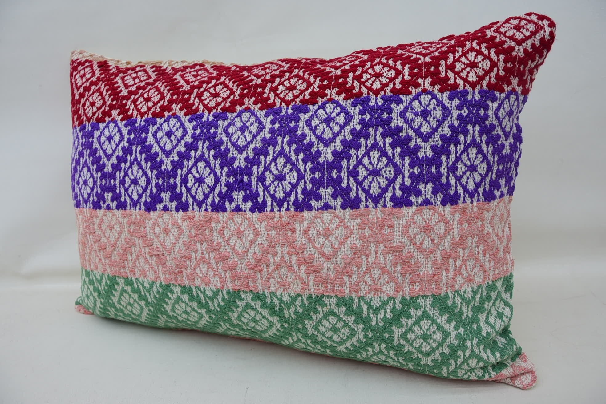 16"x24" Blue Pillow, Sofa Pillow Cover, Vintage Kilim Pillow, Home Decor Pillow, Boho Pillow Sham Cover, Handwoven Pillow Cover Cushion