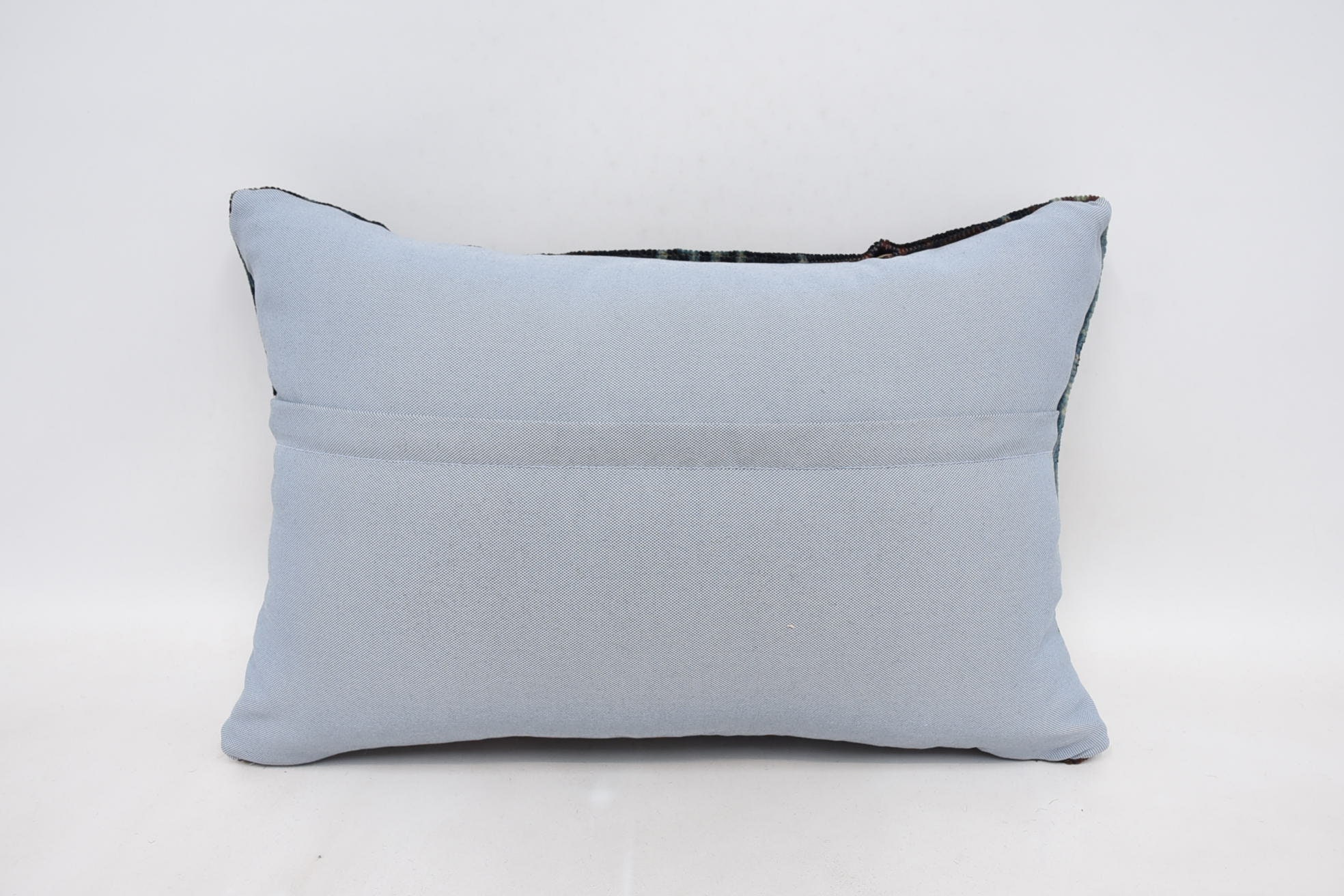Turkish Pillow, Wholesale Pillow, 16"x24" Blue Cushion, Interior Designer Pillow, Boho Pillow Sham Cover, Patio Pillow Sham