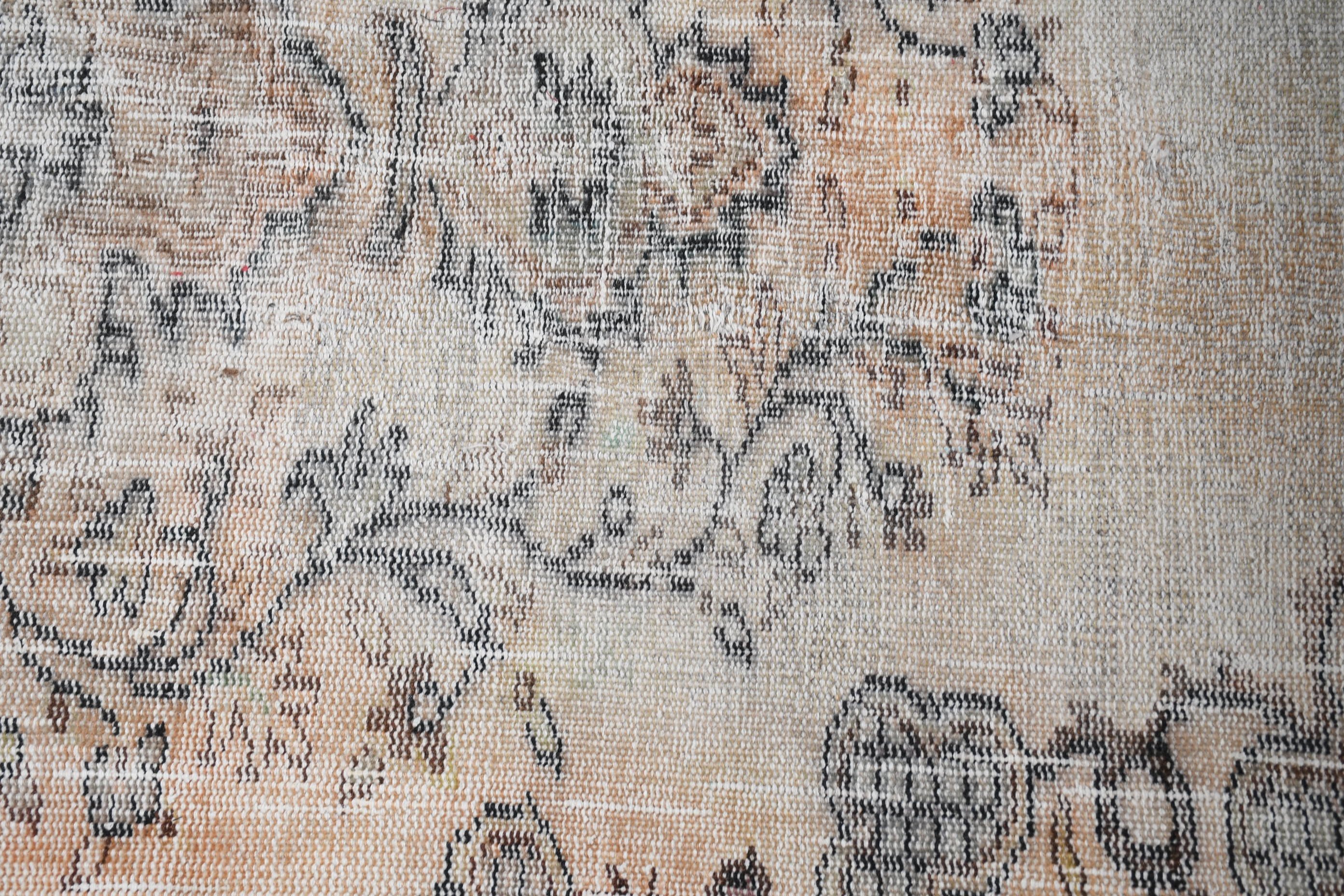 Kitchen Rugs, Beige Home Decor Rugs, Oriental Rug, Vintage Rugs, 4x4 ft Accent Rugs, Home Decor Rug, Turkish Rug, Nomadic Rug, Bedroom Rugs