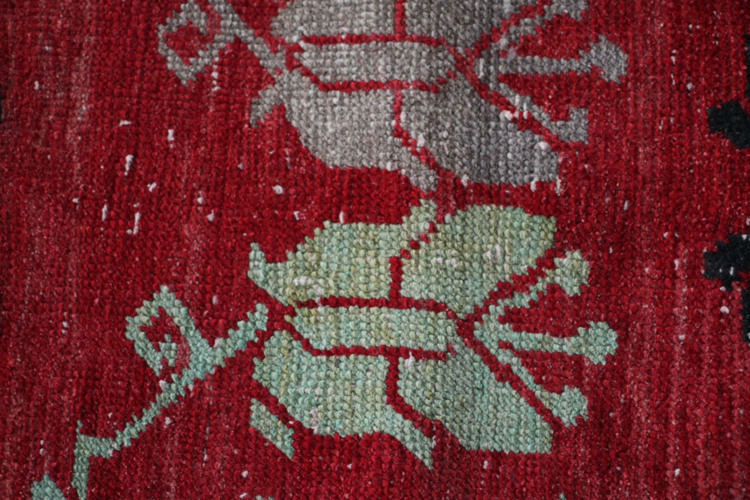 Turkish Rug, Oriental Rug, Stair Rug, Vintage Rug, Wool Rugs, Cute Rug, Rugs for Hallway, 2.2x9.9 ft Runner Rugs, Red Home Decor Rugs