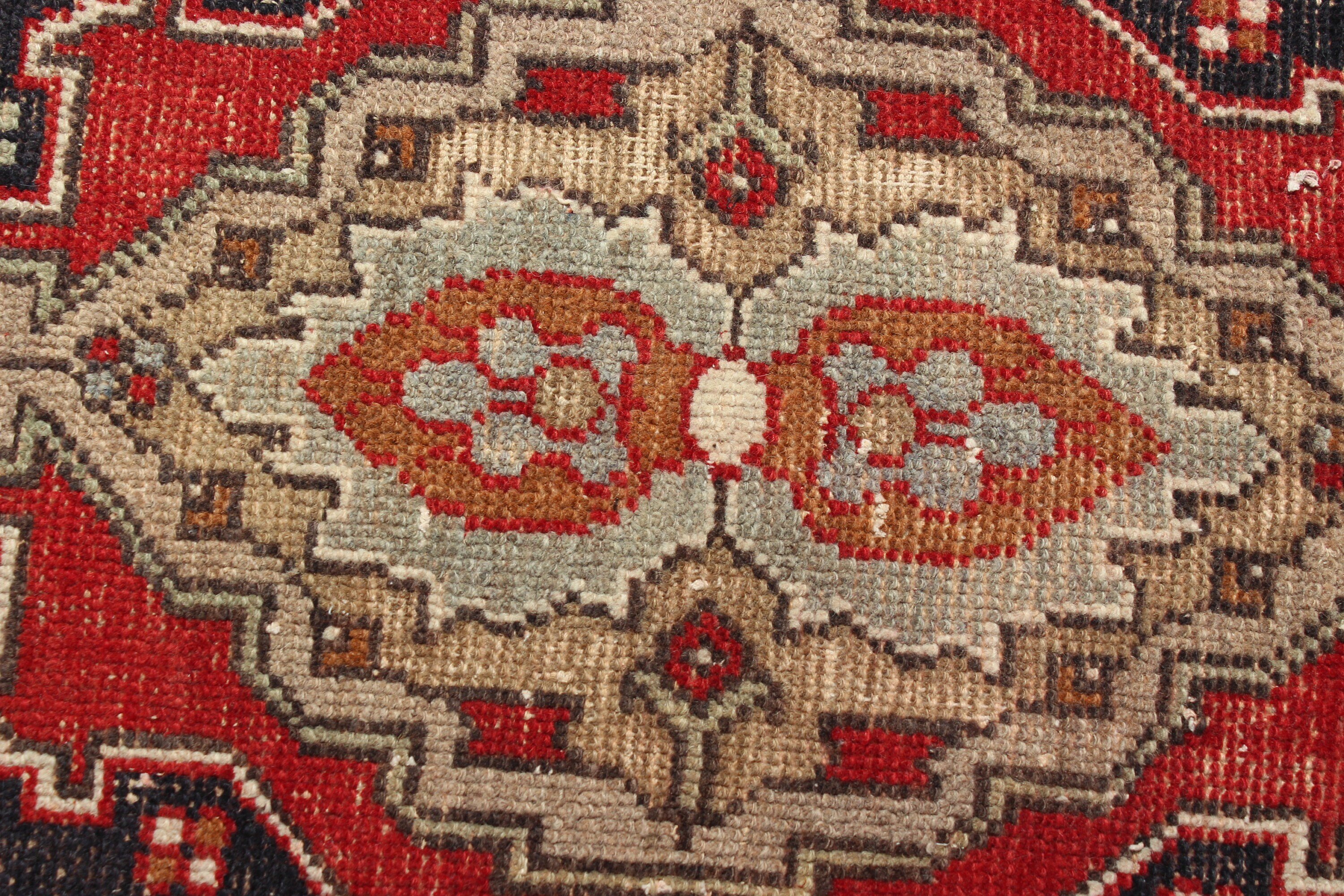 Oushak Rug, Turkish Rug, Vintage Rugs, Door Mat Rug, Rugs for Bedroom, Kitchen Rug, Bedroom Rugs, Red Cool Rug, 1.3x2.6 ft Small Rug
