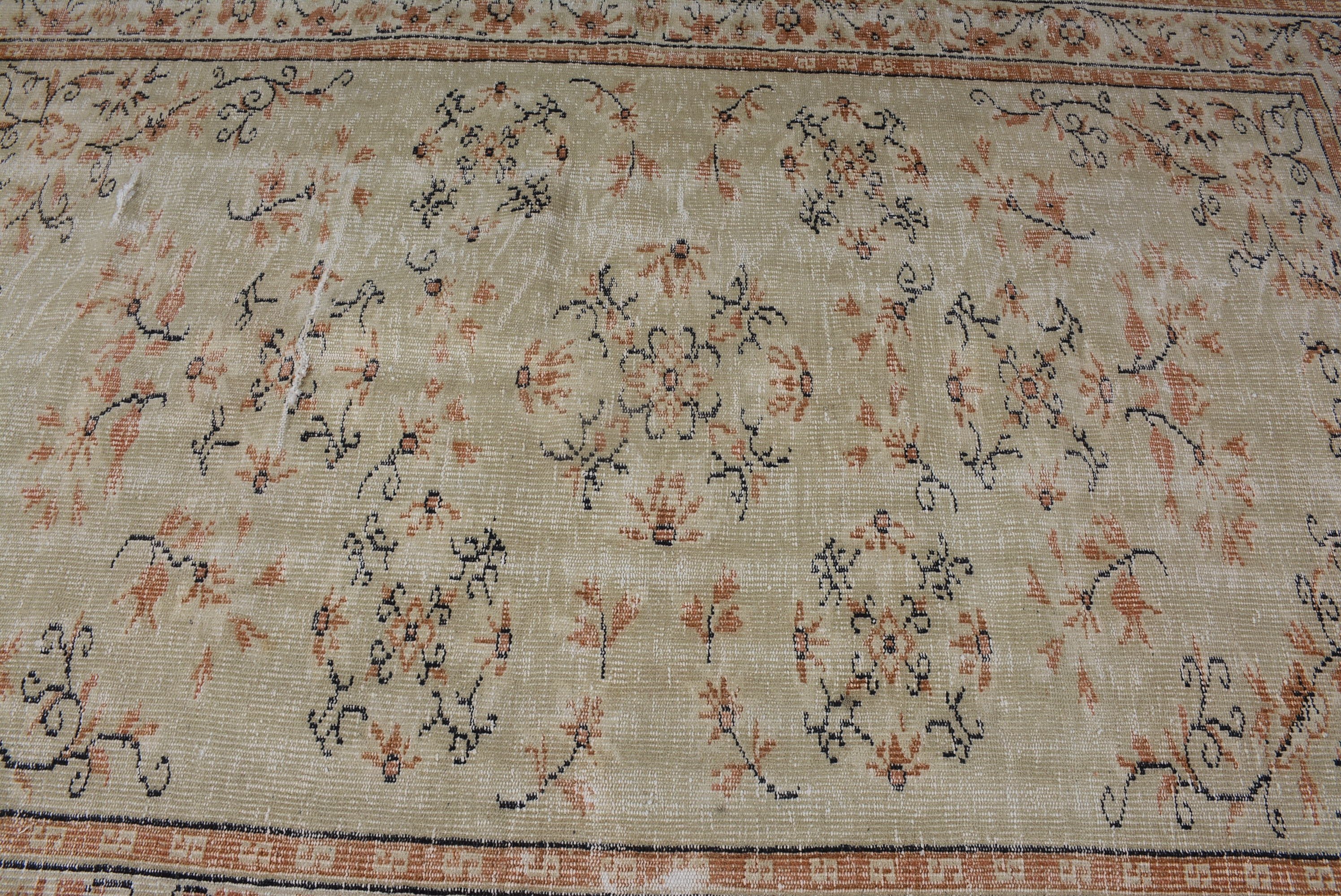 Türk Halısı, Soğuk Halı, 5,8x8,1 ft Büyük Halı, Yemek Odası Halısı, Vintage Halılar, Yatak Odası Halısı, Yurt Halısı, Yeşil Oryantal Halılar, Anadolu Halıları