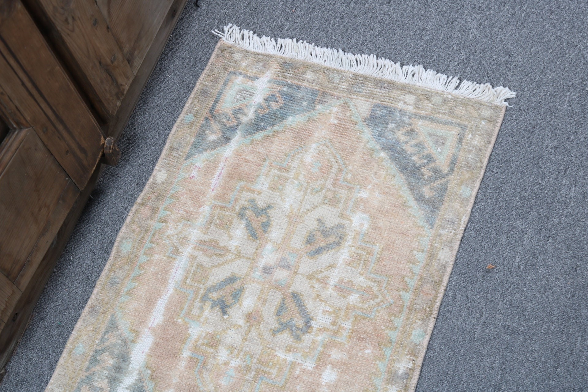 Türk Halıları, Turuncu Düz Dokuma Halılar, Vintage Halılar, Küçük Boho Halılar, Antika Halı, Duvara Asılı Halı, 1.5x2.3 ft Küçük Halı, Mutfak Halıları