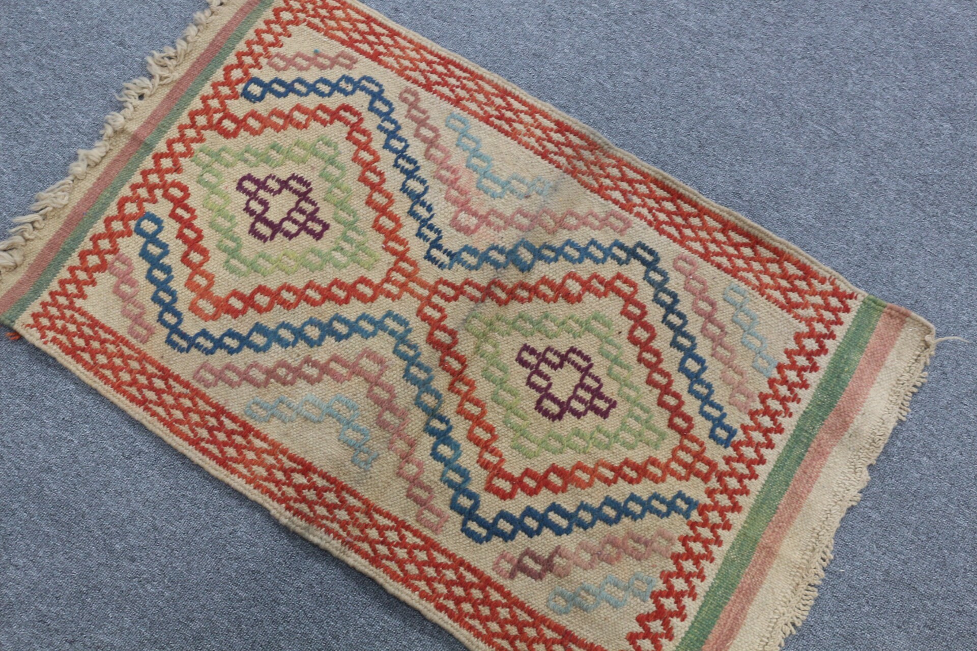 Türkiye Halısı, Giriş Halısı, 1.9x3.1 ft Küçük Halılar, Kilim, Vintage Halı, Türk Halısı, Havalı Halı, Kapı Paspası Halıları, Kahverengi Oushak Halıları, Yatak Odası Halısı