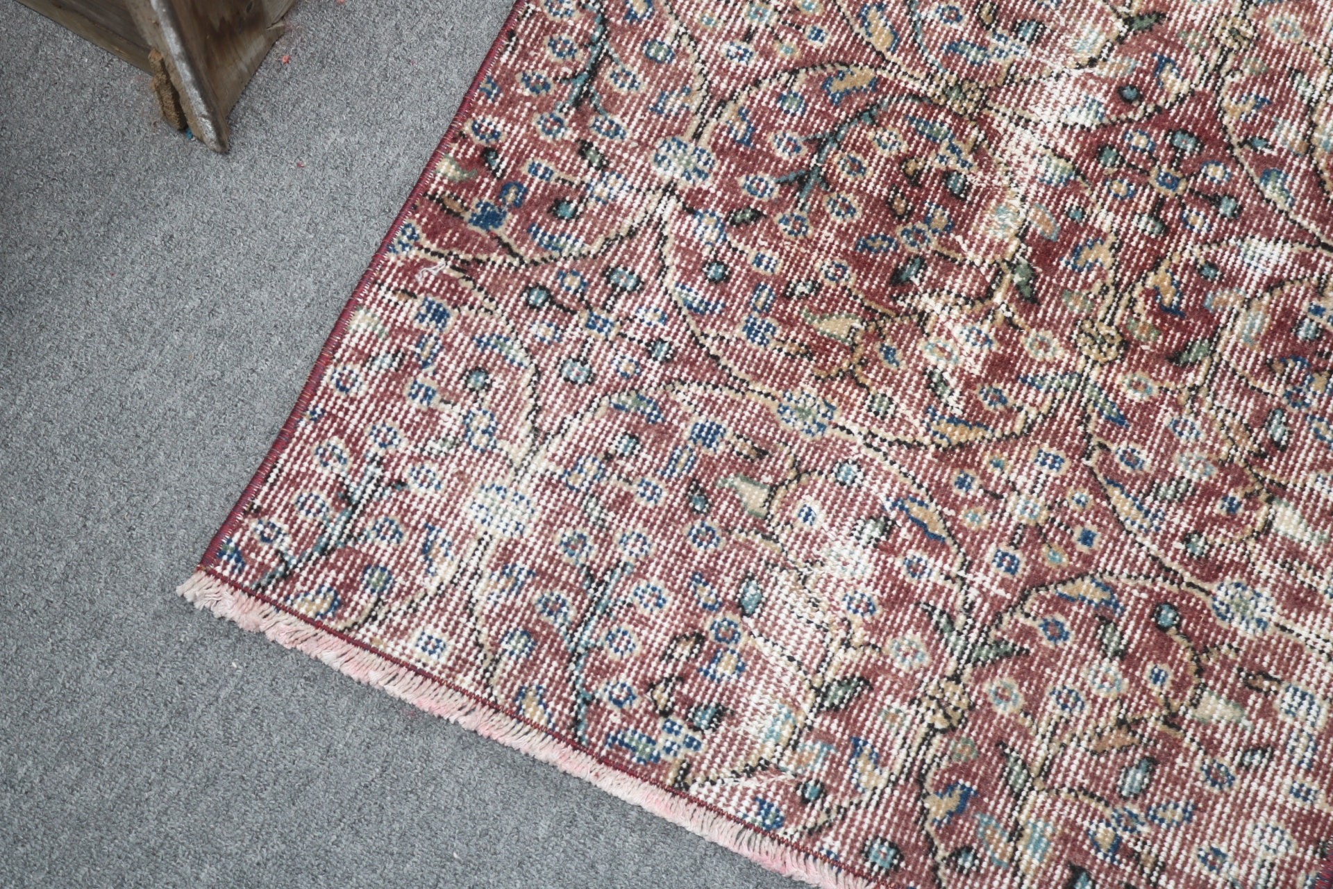 Vintage Halı, Kapı Paspası Halısı, Boho Halıları, 2x4,3 ft Küçük Halılar, Yer Halısı, Duvara Asma Halıları, Banyo Halısı, Türk Halıları, Kahverengi Yatak Odası Halıları