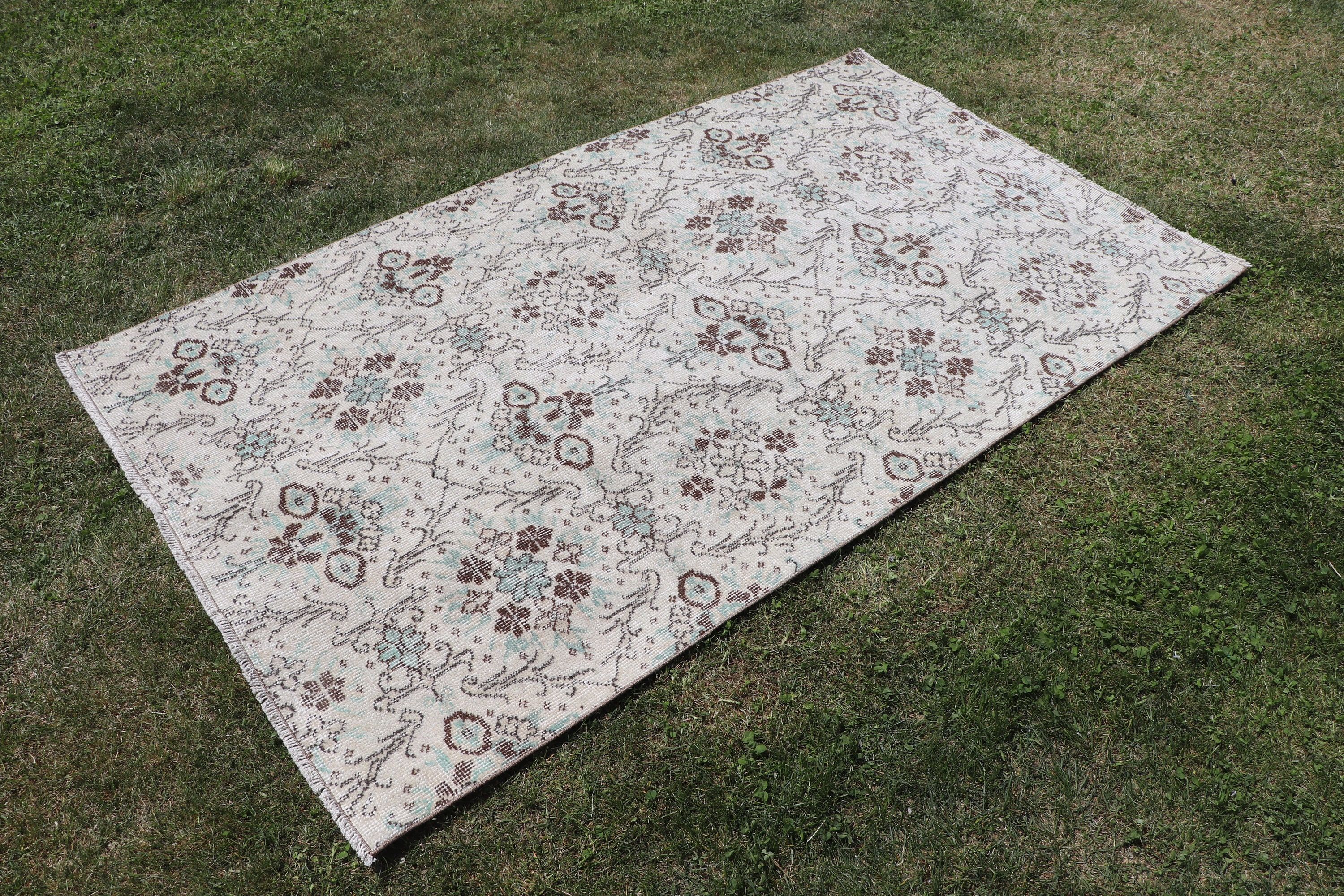 Lüks Halı, Aztek Halısı, Bej Anadolu Halısı, Çocuk Halıları, Vintage Halı, Anadolu Halısı, 3,7x6,4 ft Aksan Halısı, Türk Halıları, Mutfak Halısı