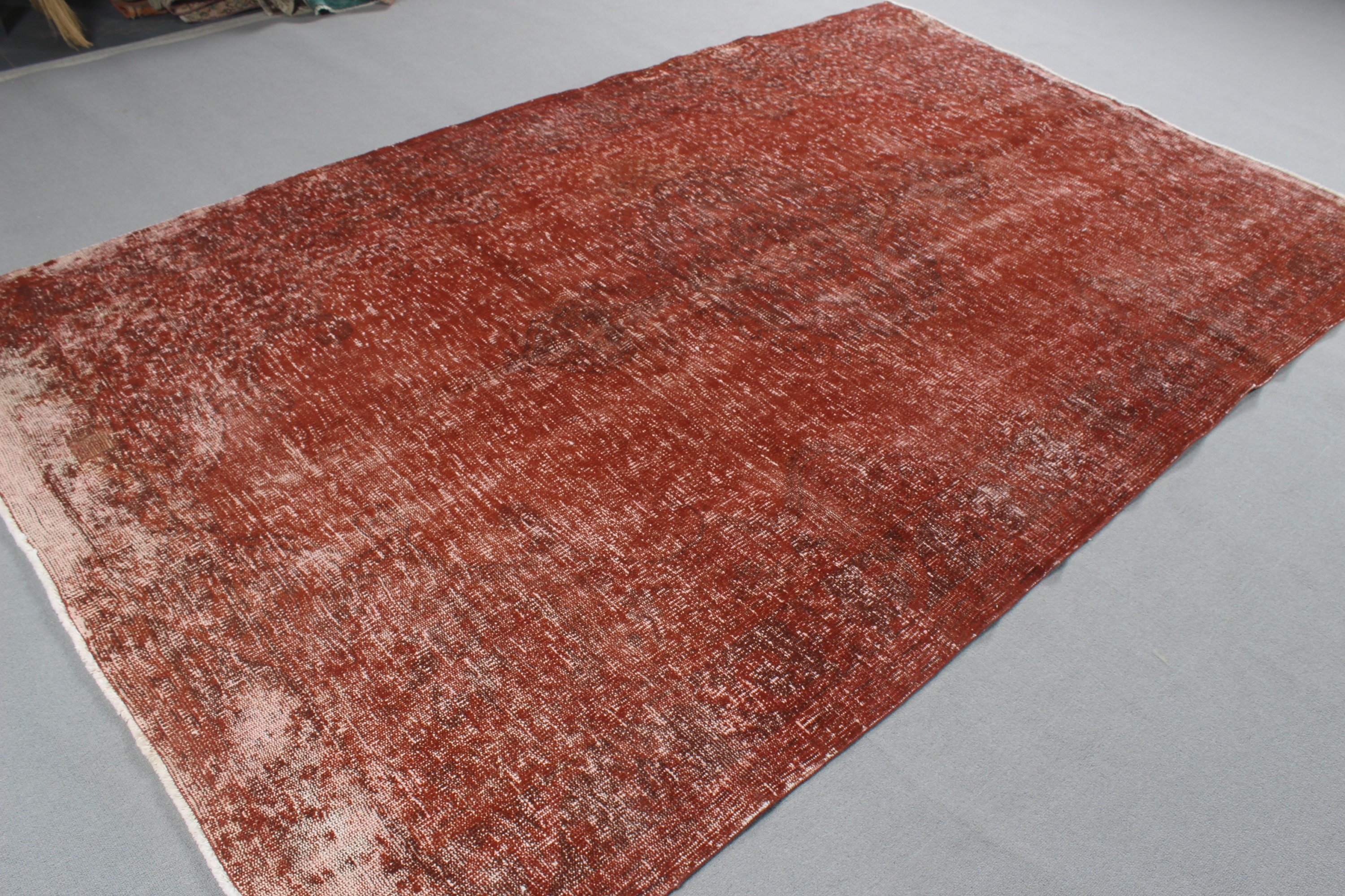 Turkish Rugs, Cool Rugs, Anatolian Rugs, Dining Room Rugs, 6x9.8 ft Large Rugs, Vintage Rug, Living Room Rug, Brown Flatweave Rug