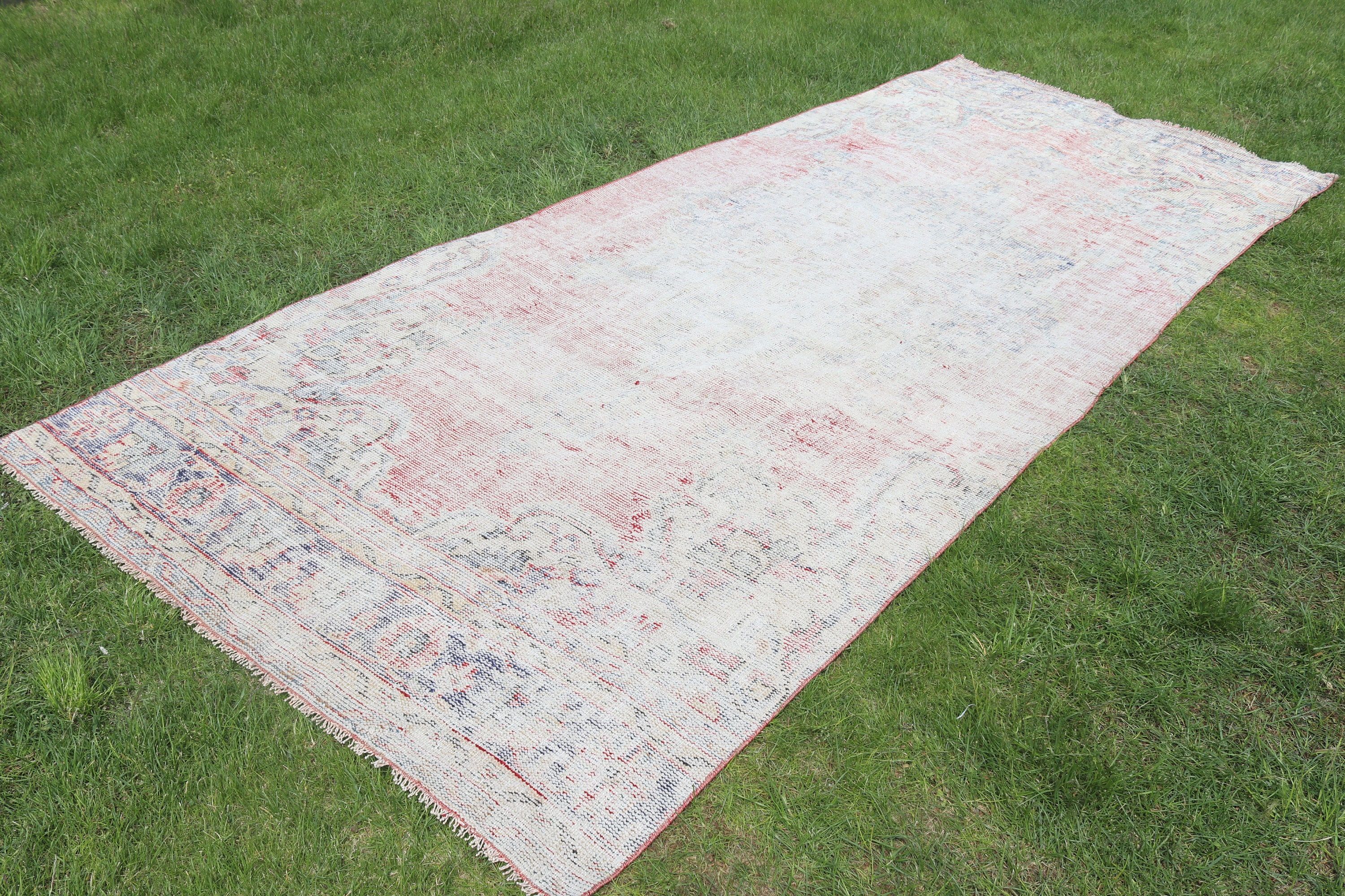 Vintage Rug, Blue Anatolian Rug, Modern Rug, Rugs for Bedroom, 4.8x11.7 ft Large Rug, Bedroom Rugs, Salon Rug, Turkish Rug