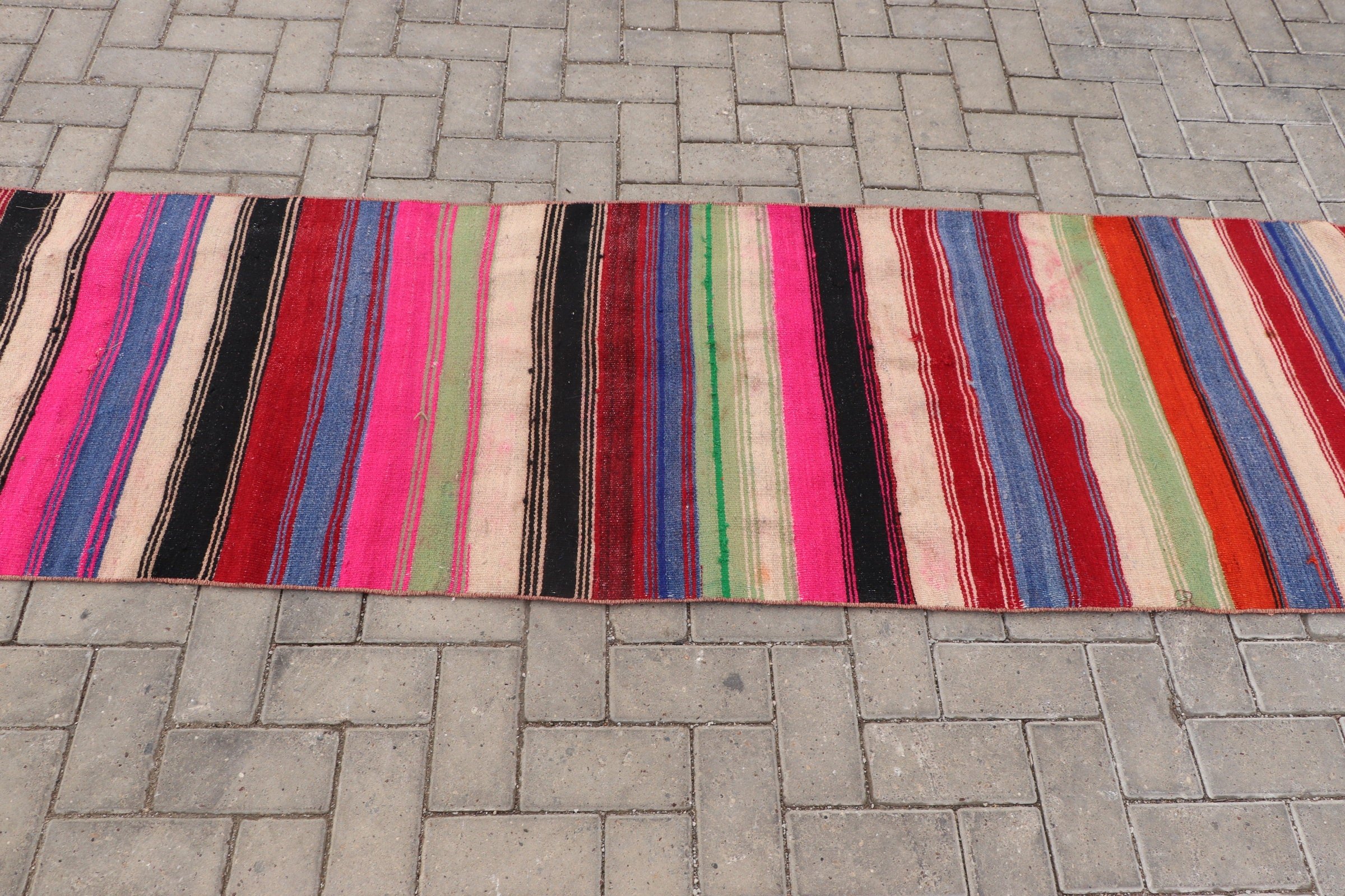 Vintage Halı, Merdiven Halıları, Pembe Oushak Halı, Kilim, Koridor Halıları, 2.2x7.5 ft Runner Halısı, El Dokuma Halıları, Havalı Halılar, Türk Halısı, Oushak Halısı