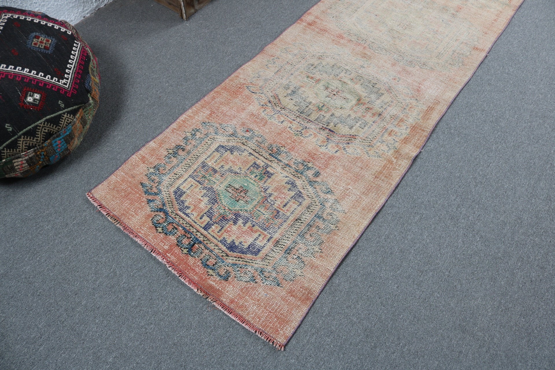 Türk Halıları, Beni Ourain Koşucu Halıları, Boho Halıları, 2.6x9.9 ft Koşucu Halıları, Merdiven Halısı, Vintage Halılar, Modern Halılar, Turuncu Oryantal Halılar