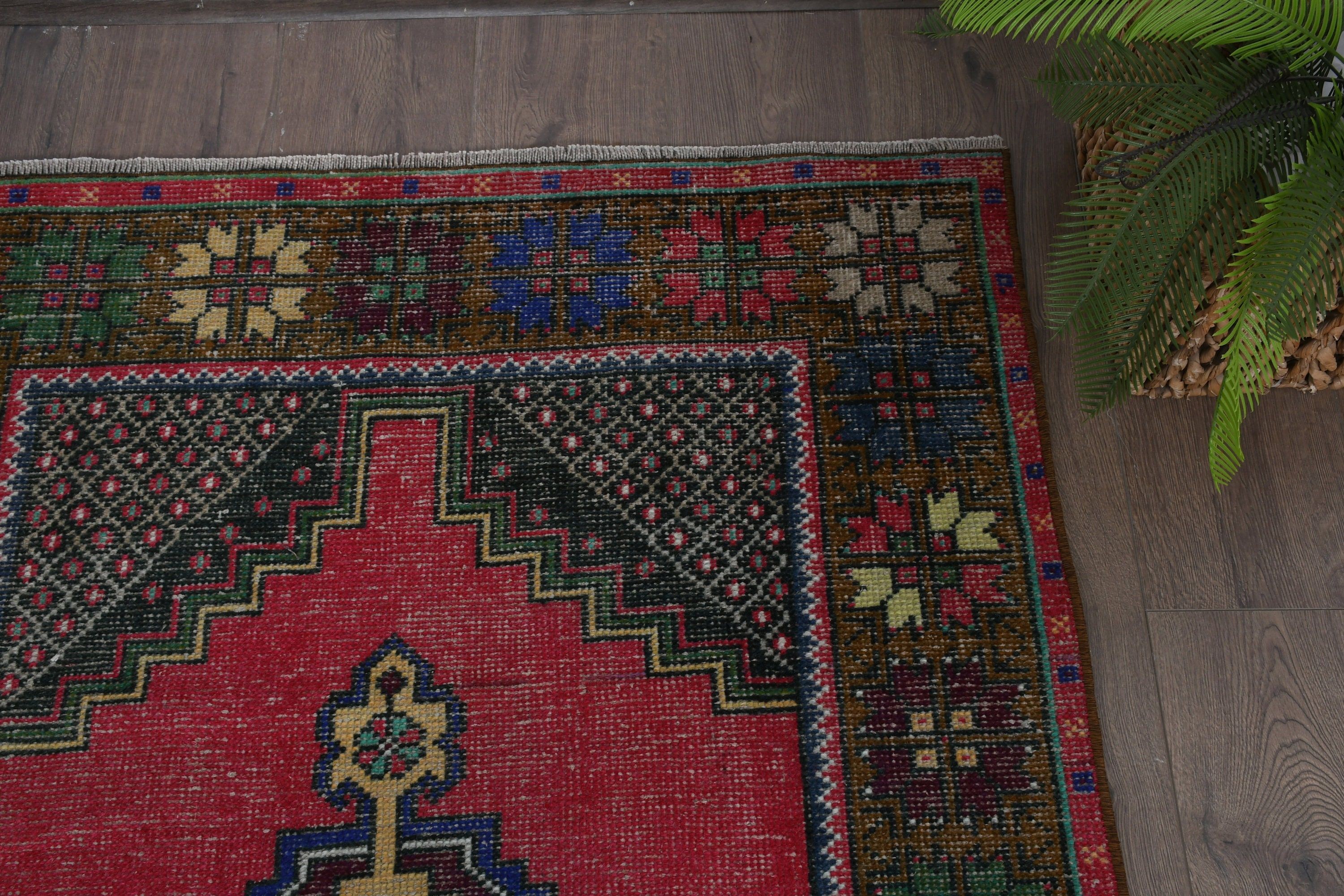 Brown Floor Rug, Turkish Rug, Cool Rug, Bohemian Rugs, Vintage Rug, Rugs for Indoor, Moroccan Rug, Living Room Rug, 3.7x6.6 ft Area Rug
